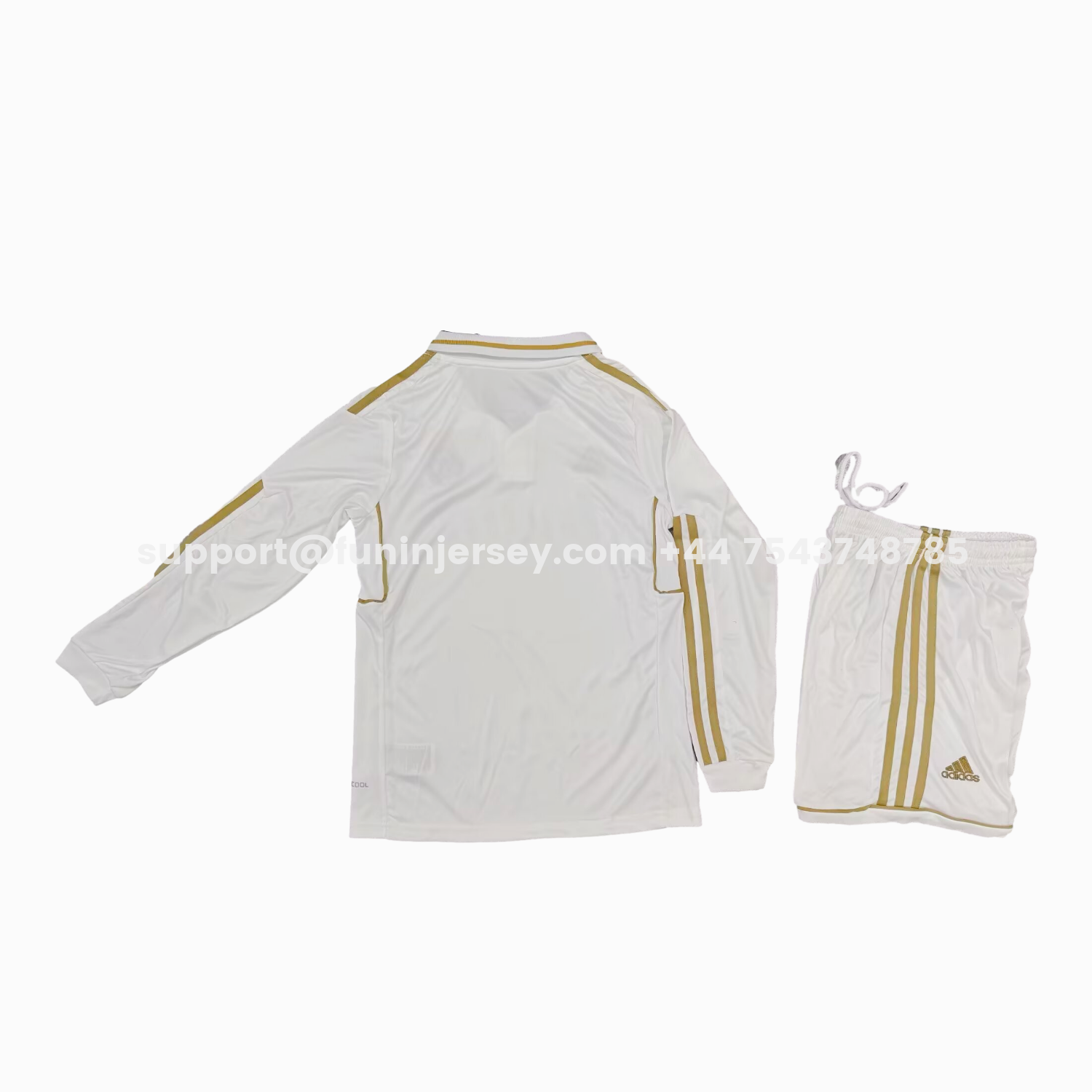 Funinjersey-Retro Real Madrid 2011-12 Home Long Sleeves Kids Kit