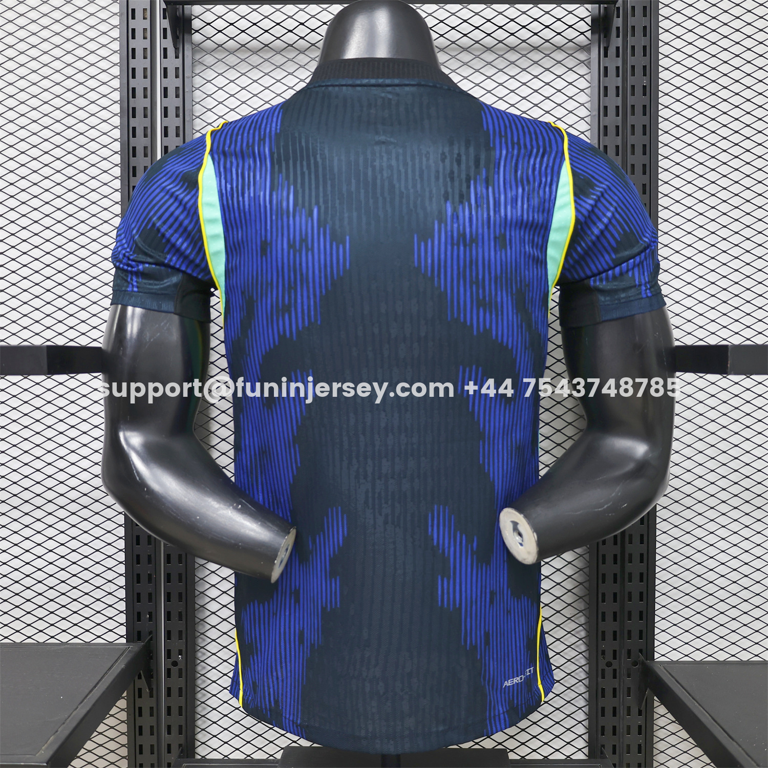 Funinjersey-Brazil 2026 Away Blue Jersey - Player Version