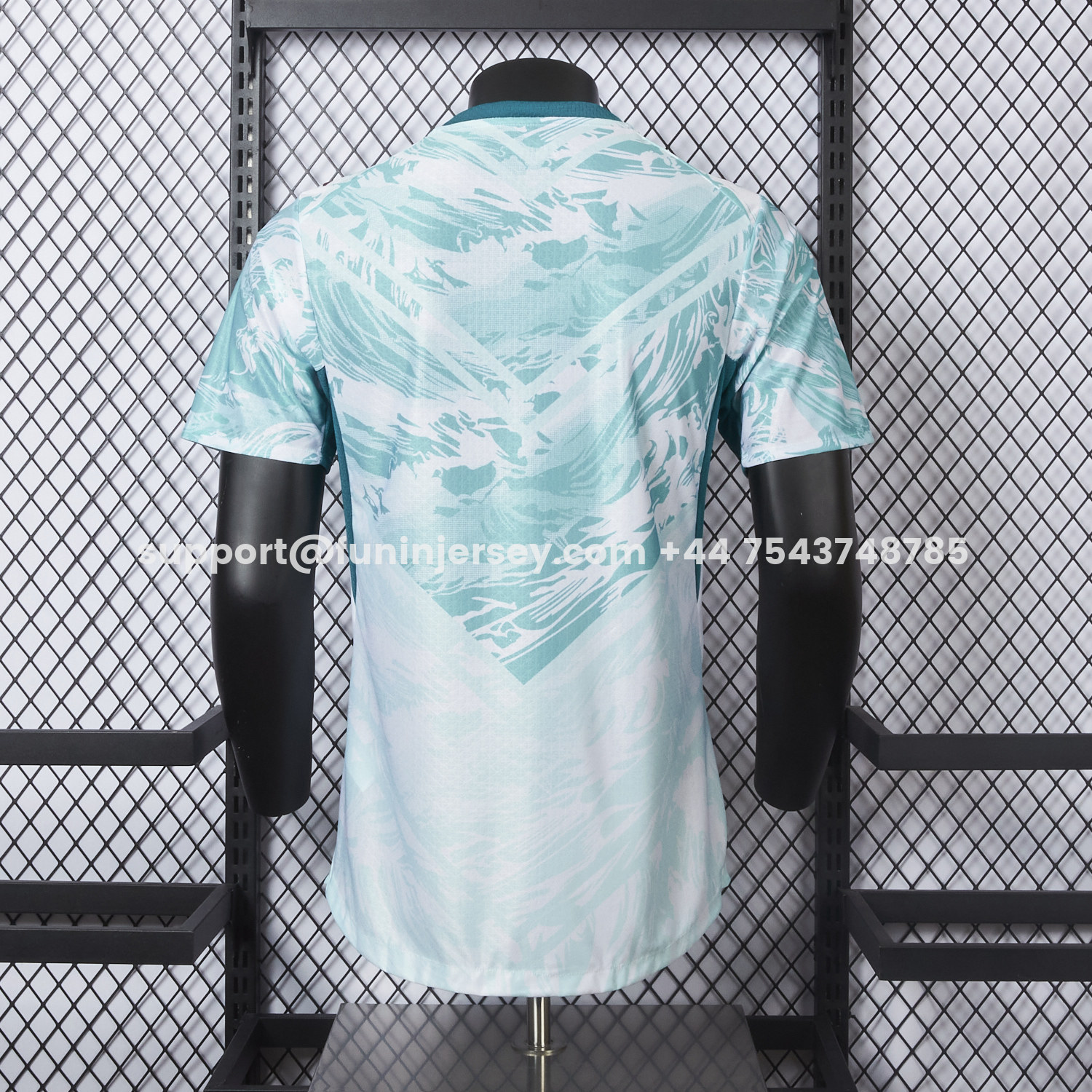 Funinjersey-Portugal 2026 Away White And Cyan Jersey - Player Version