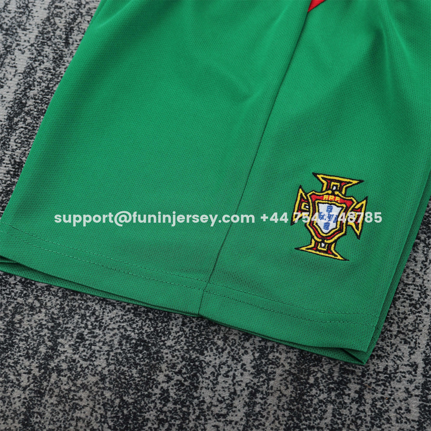 Funinjersey-Retro Portugal 2004 Home Long Sleeves Kids Kit