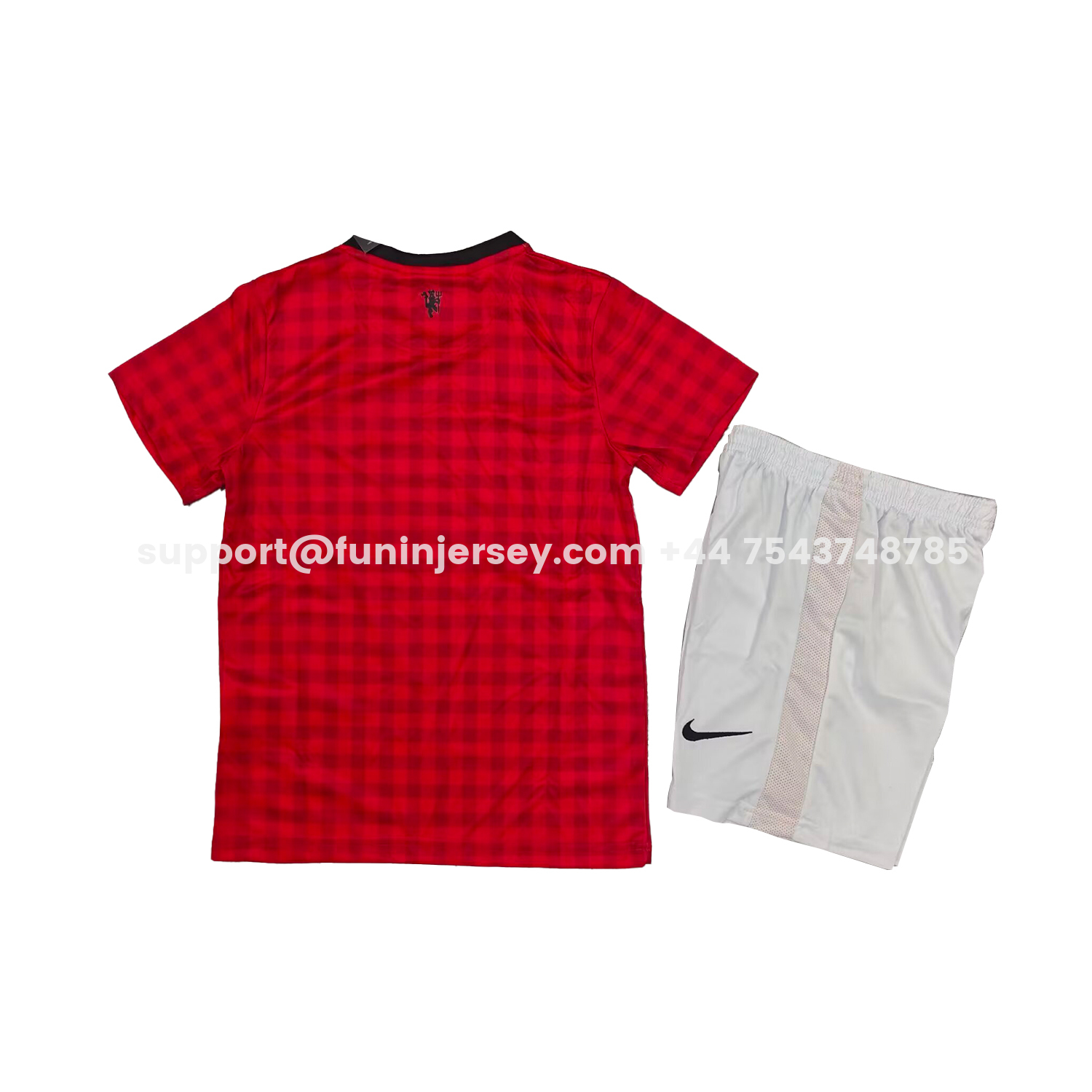 Funinjersey-Retro Manchester United 2012-13 Home Kids Kit