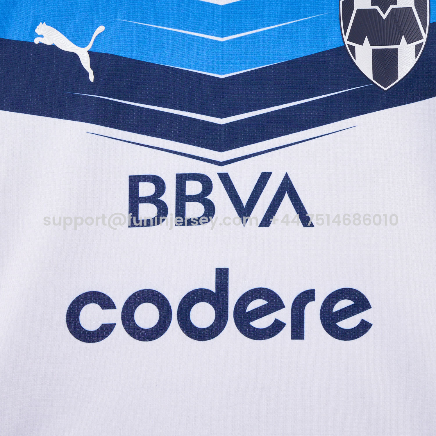Funinjersey-Rayados Monterrey 25-26 Away White Jersey - Fans Version