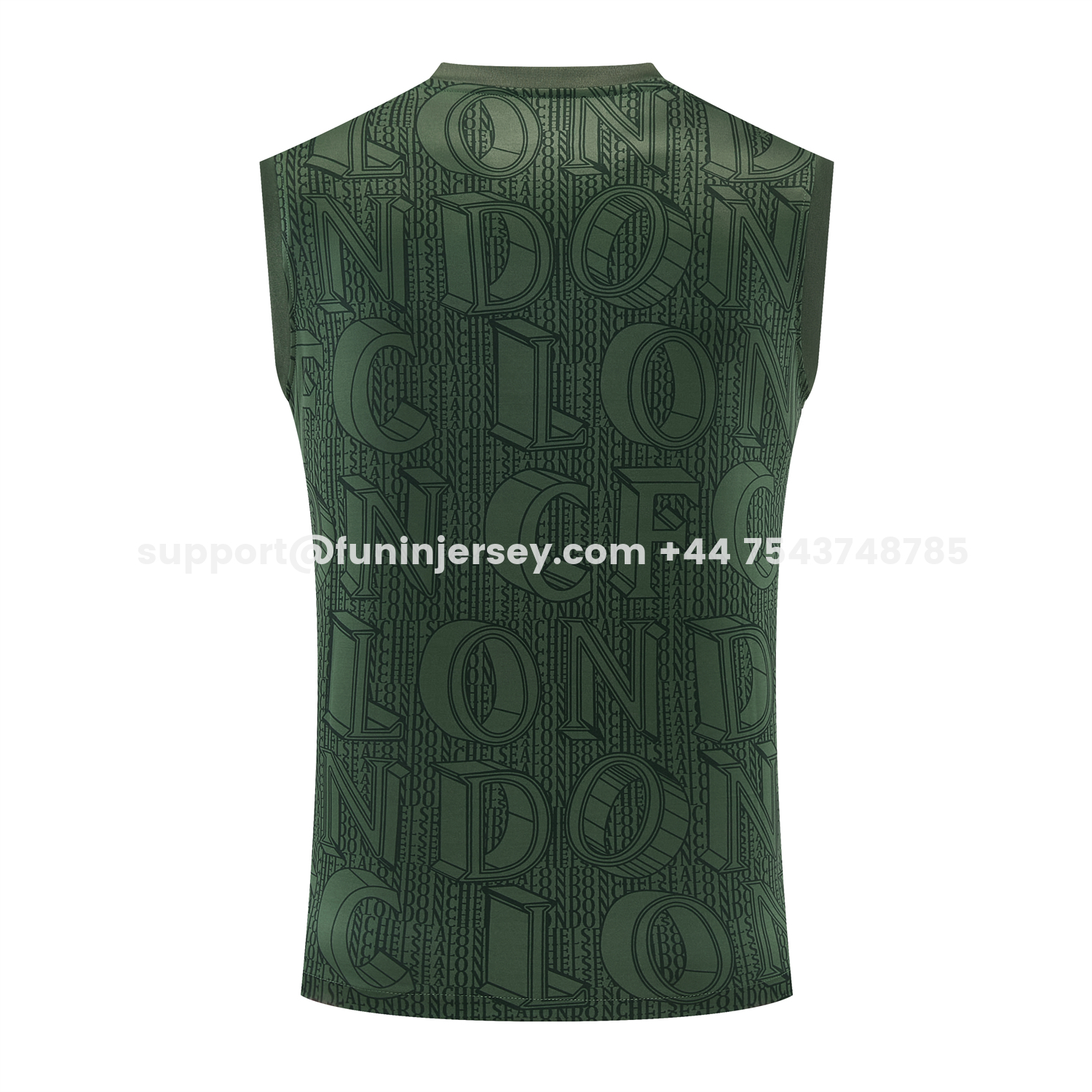 Funinjersey-C.H.E.L.S.E.A 25-26 Vest Training Set - Dark Green Top & Dark Green Pants