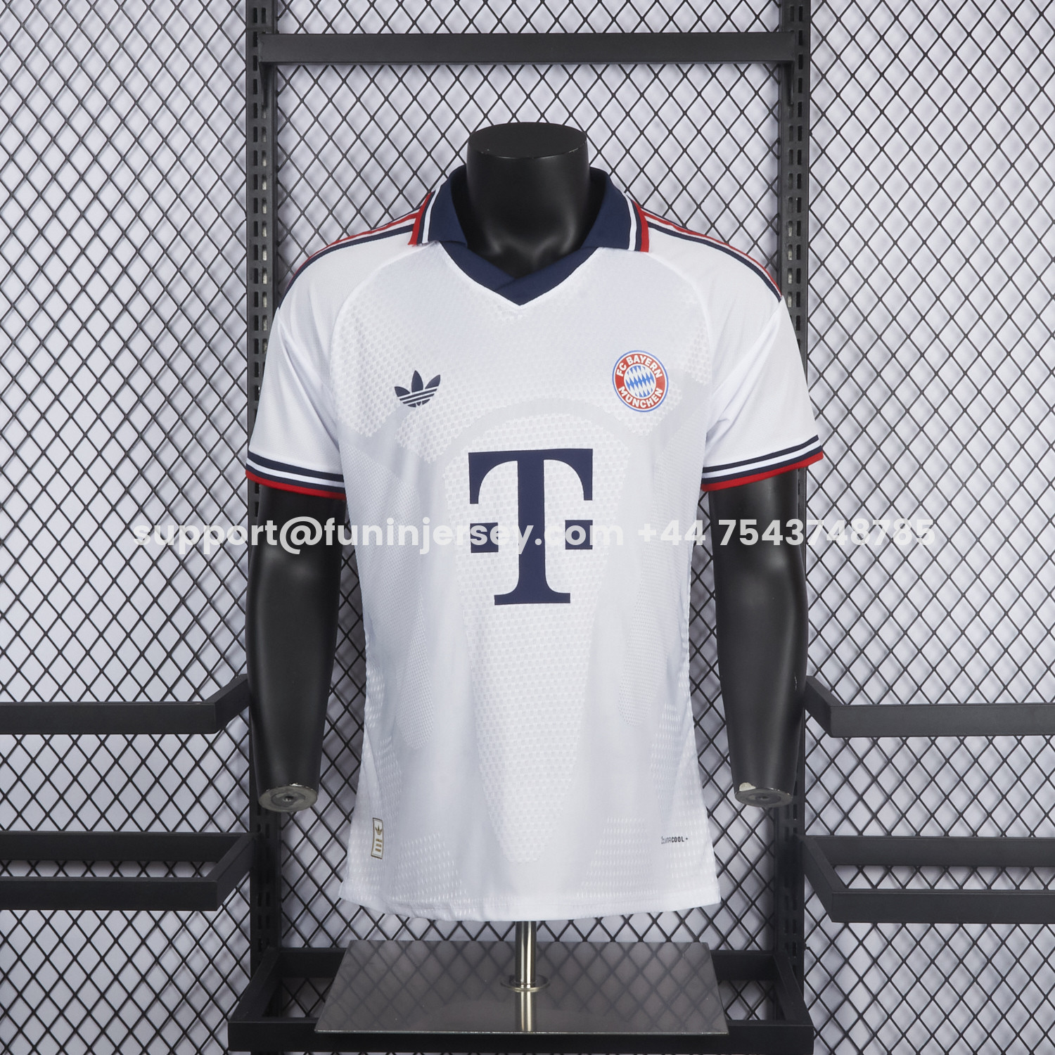 Funinjersey-Bayern Munich 26-27 Away White Jersey - Player Version