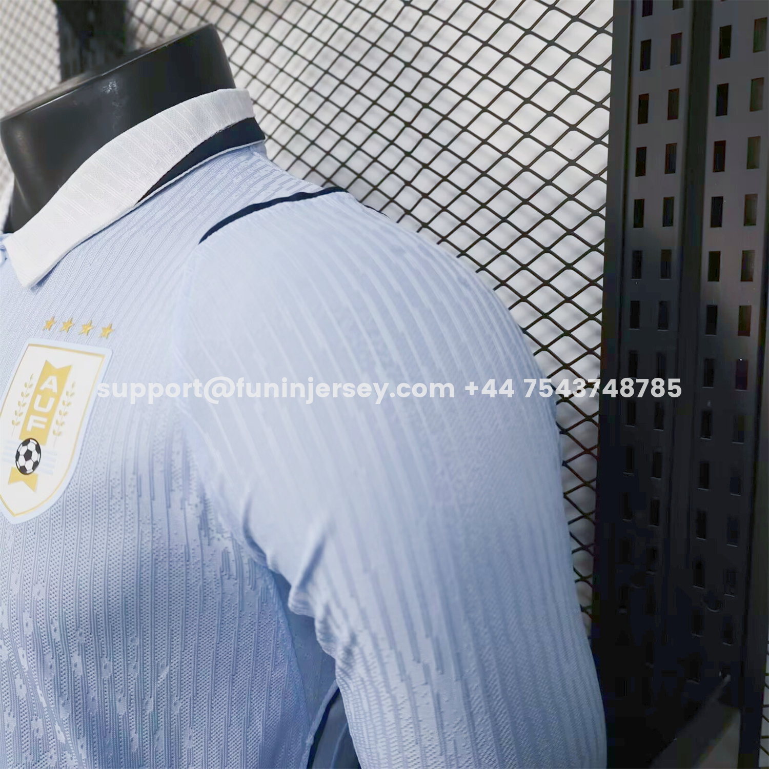 Funinjersey-Uruguay 2026 Home Long Sleeves Jersey - Player Version