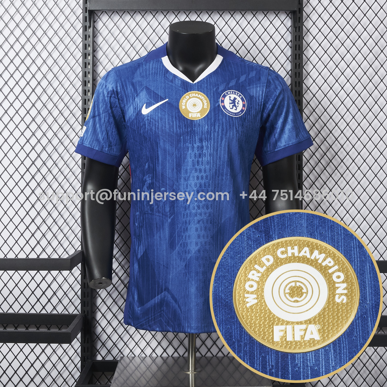 Funinjersey-C.H.E.L.S.E.A 25-26 Home Unsponsored Club World Cup Winner Jersey - Player Version