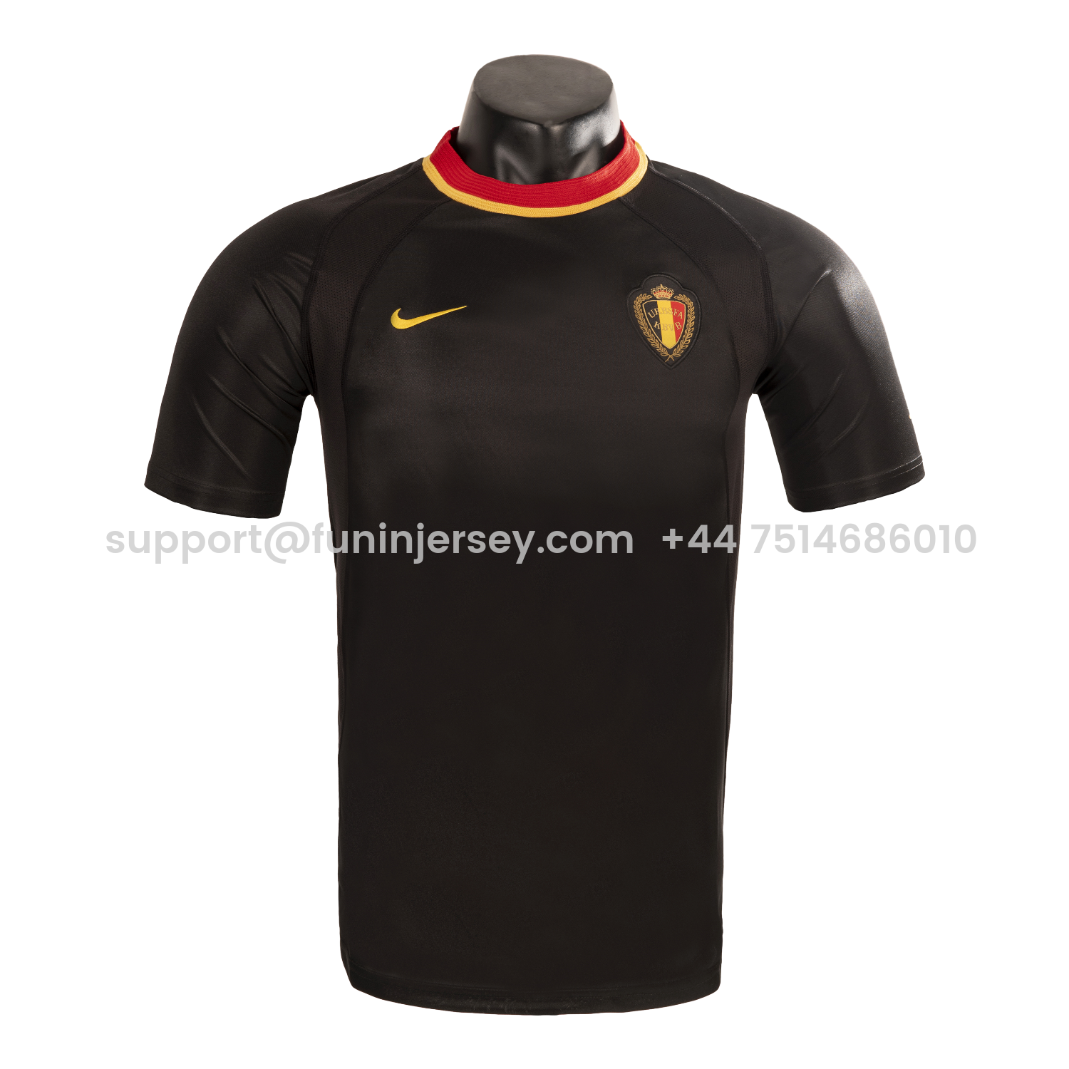 Funinjersey-Retro Belgium 2000 Away Black Jersey