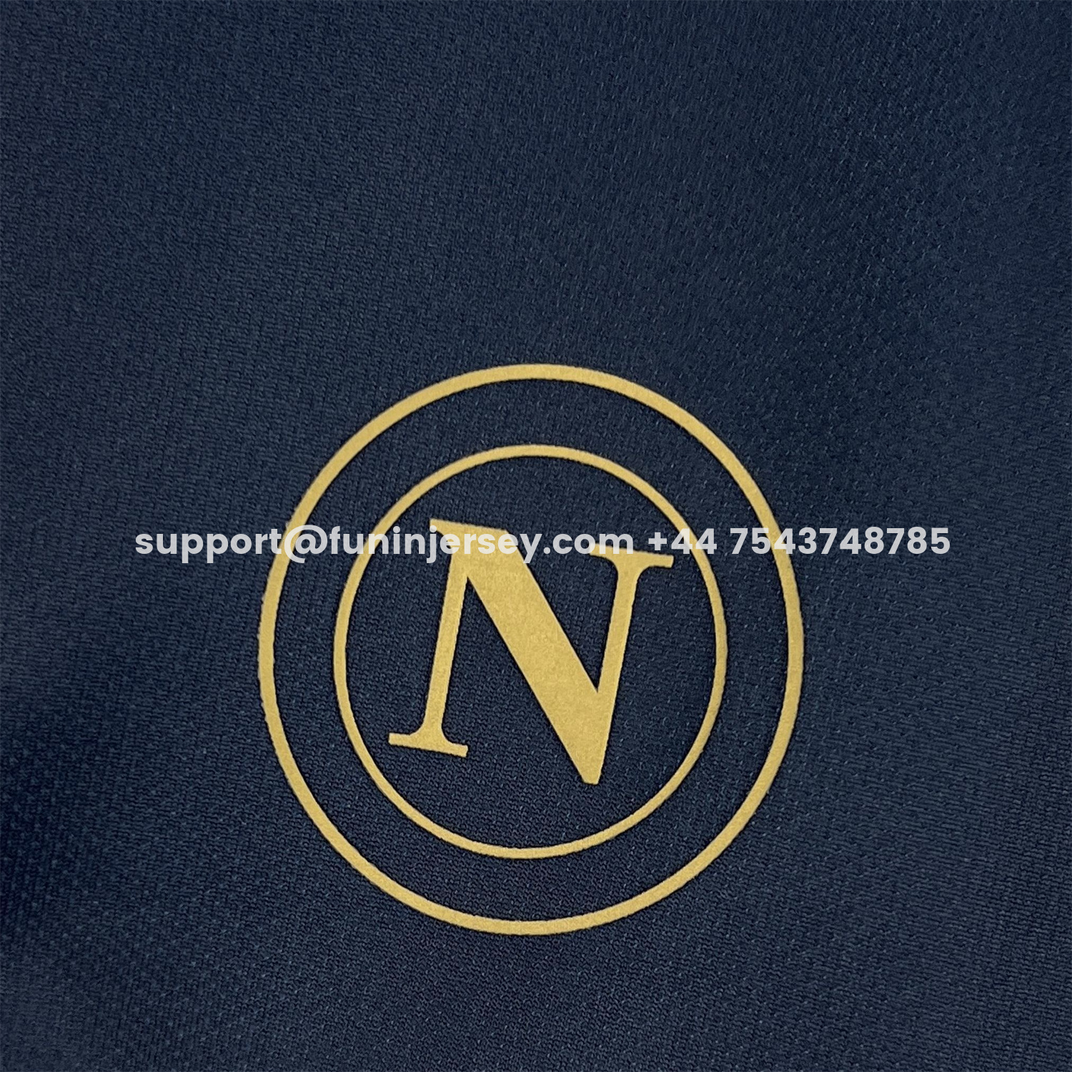 Funinjersey-Napoli 25-26 CocaCola Dark Blue Special Long Sleeves Jersey - Fans Version