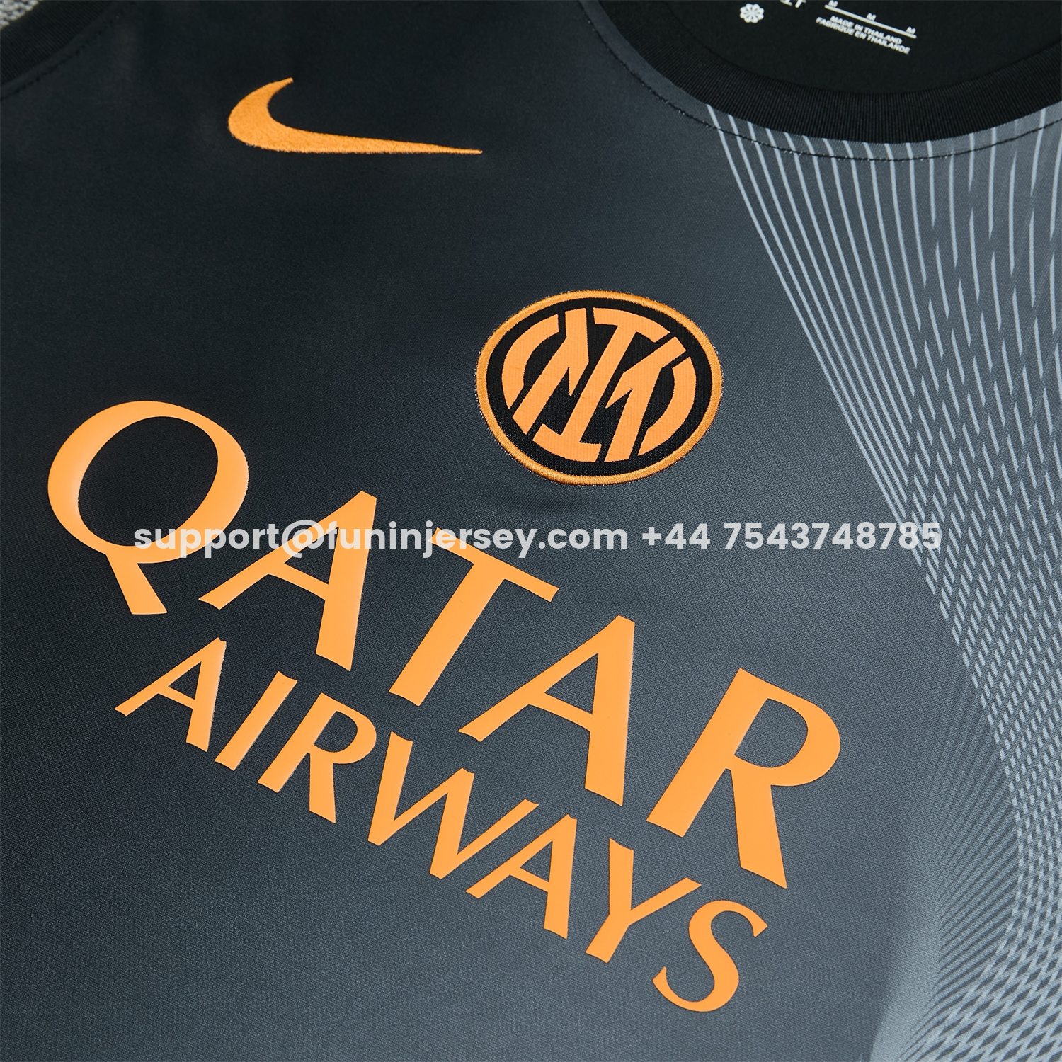 Funinjersey-Inter Milan 25-26 Vest Training Set - Black And Grey Top & Pants