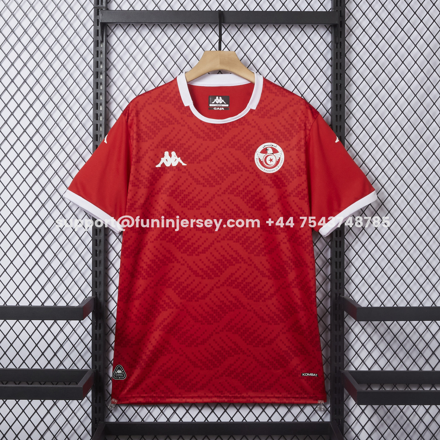 Funinjersey-Tunisia 2026 Home Red Jersey - Fans Version