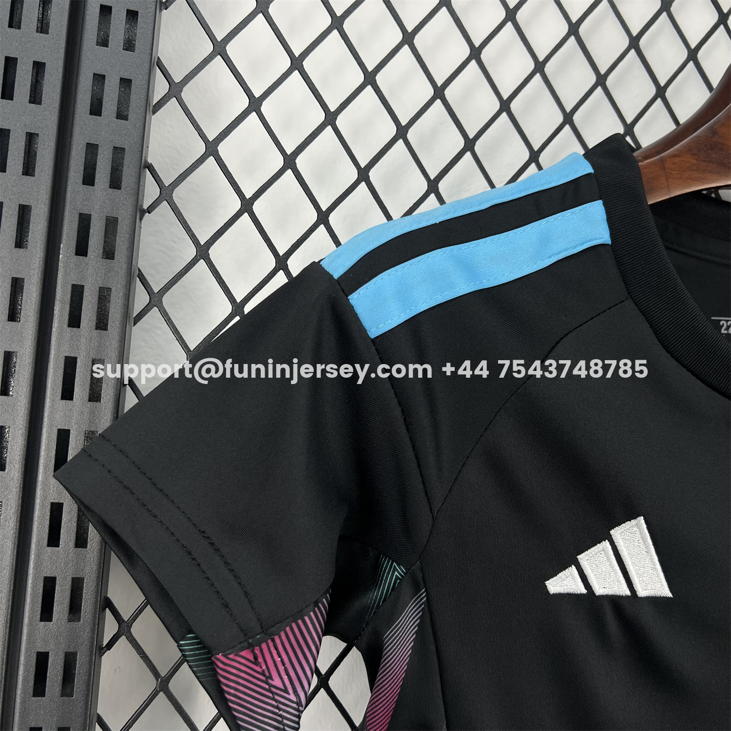 Funinjersey-Argentina 2026 Goalkeeper Black Without Chest Patch Kids Kit