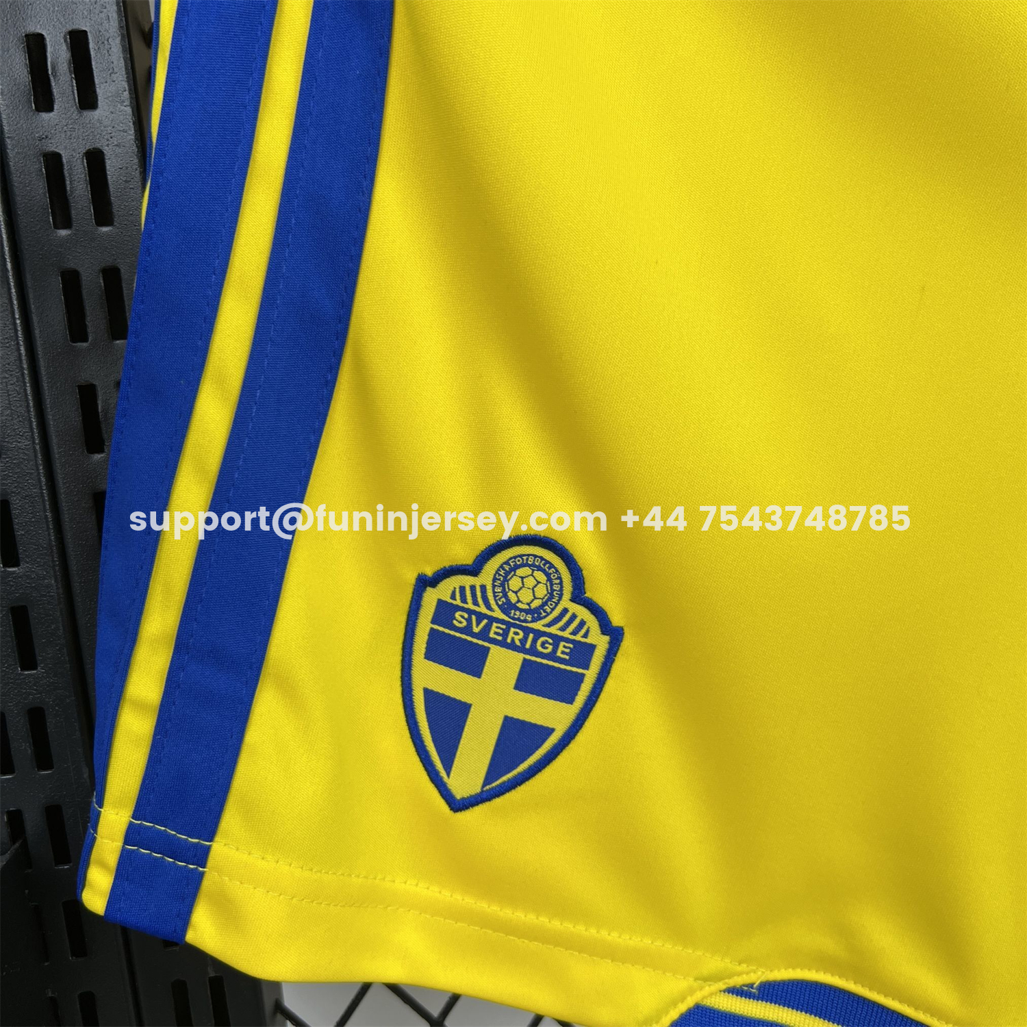 Funinjersey-Sweden 2026 Yellow Shorts - Fans Version