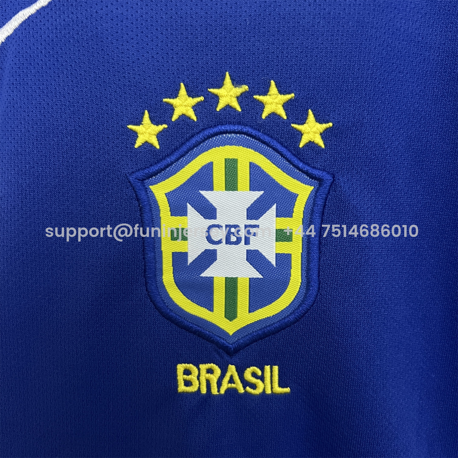 Funinjersey-Retro Brazil 2004 Away Kids Kit
