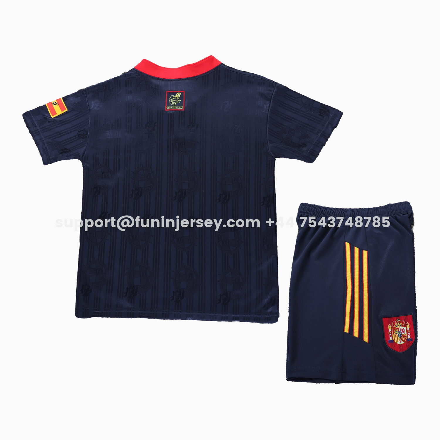 Funinjersey-Retro Spain 1996 Away Kids Kit
