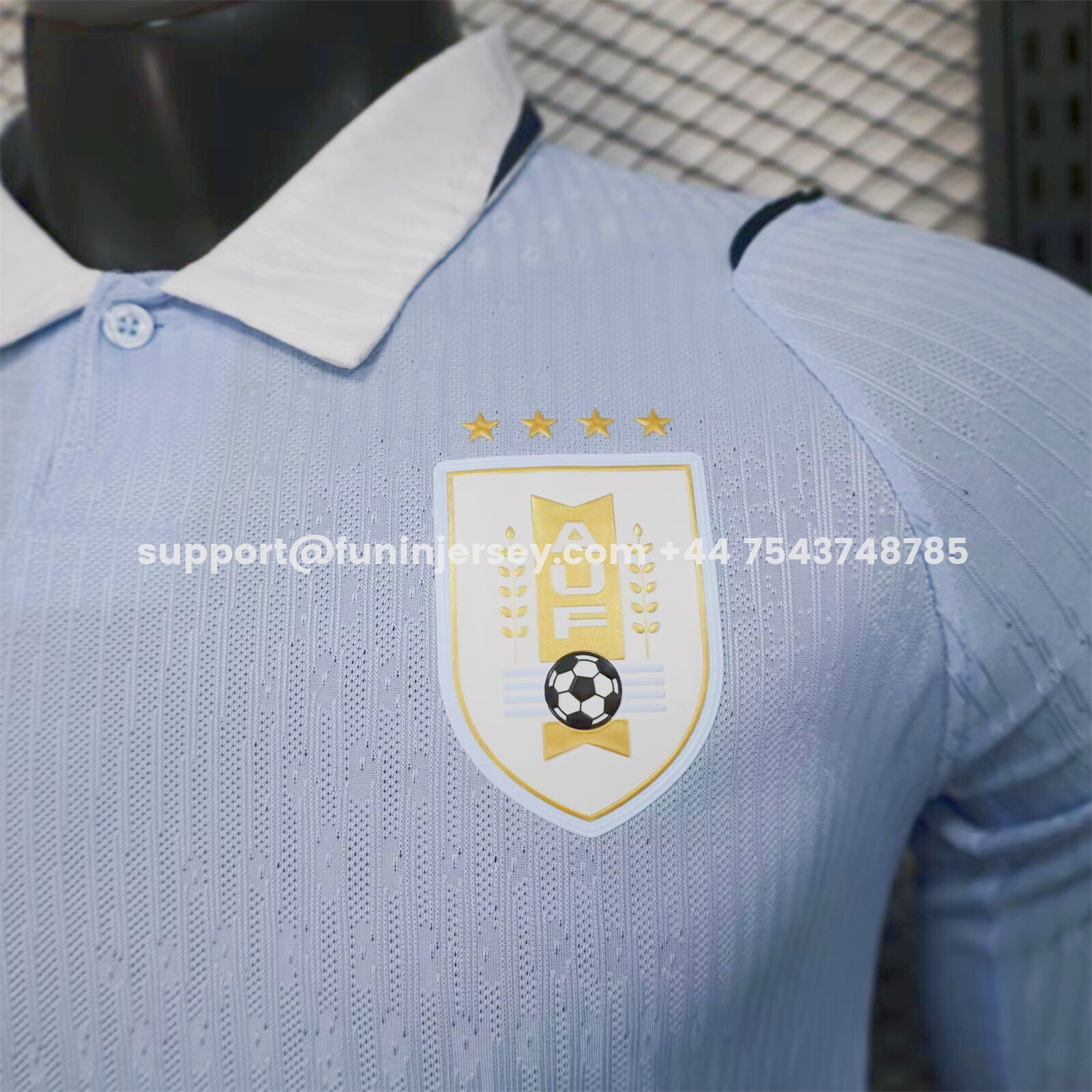 Funinjersey-Uruguay 2026 Home Long Sleeves Jersey - Player Version