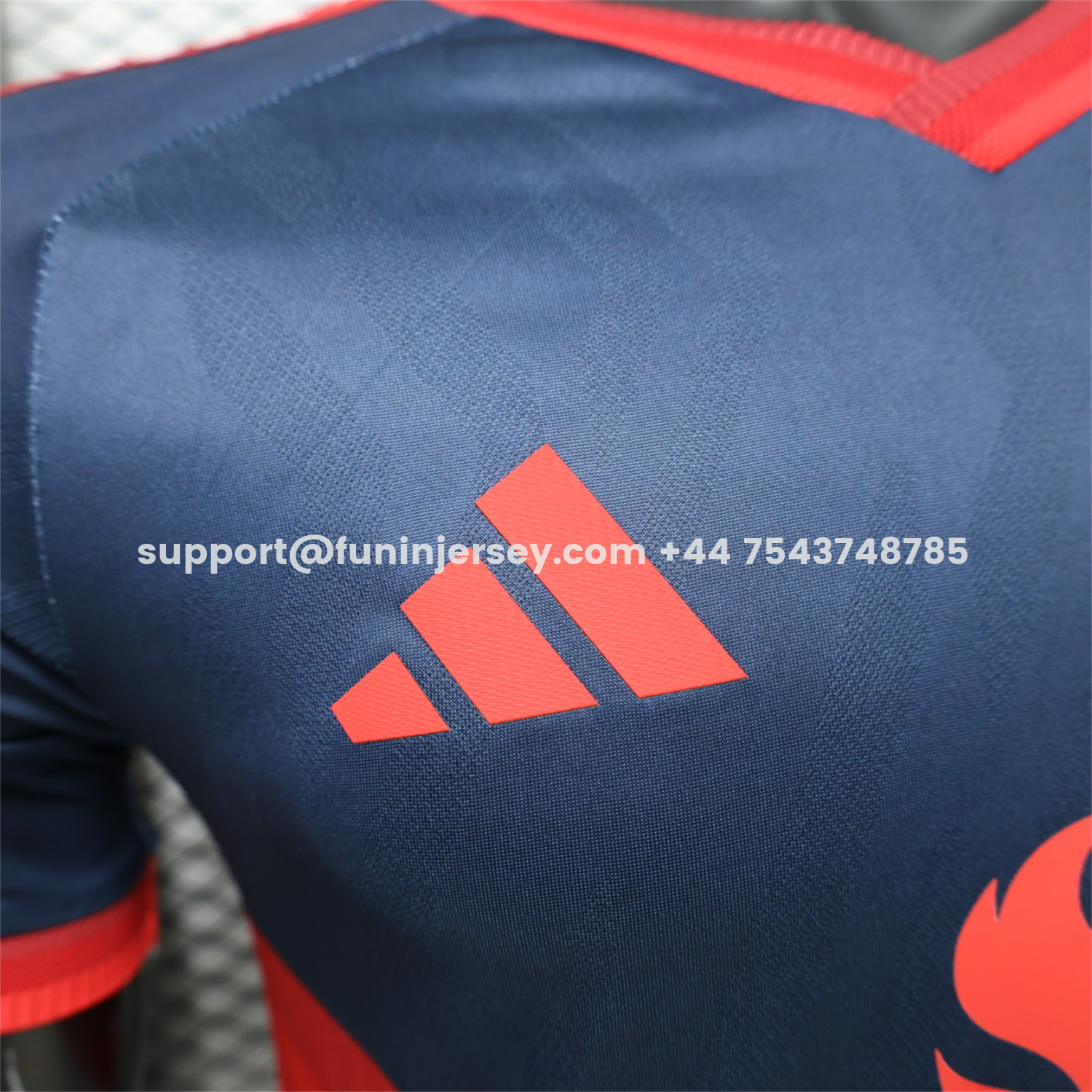 Funinjersey-Manchester United 26-27 Retro Casual Style Blue White Jersey - Player Version