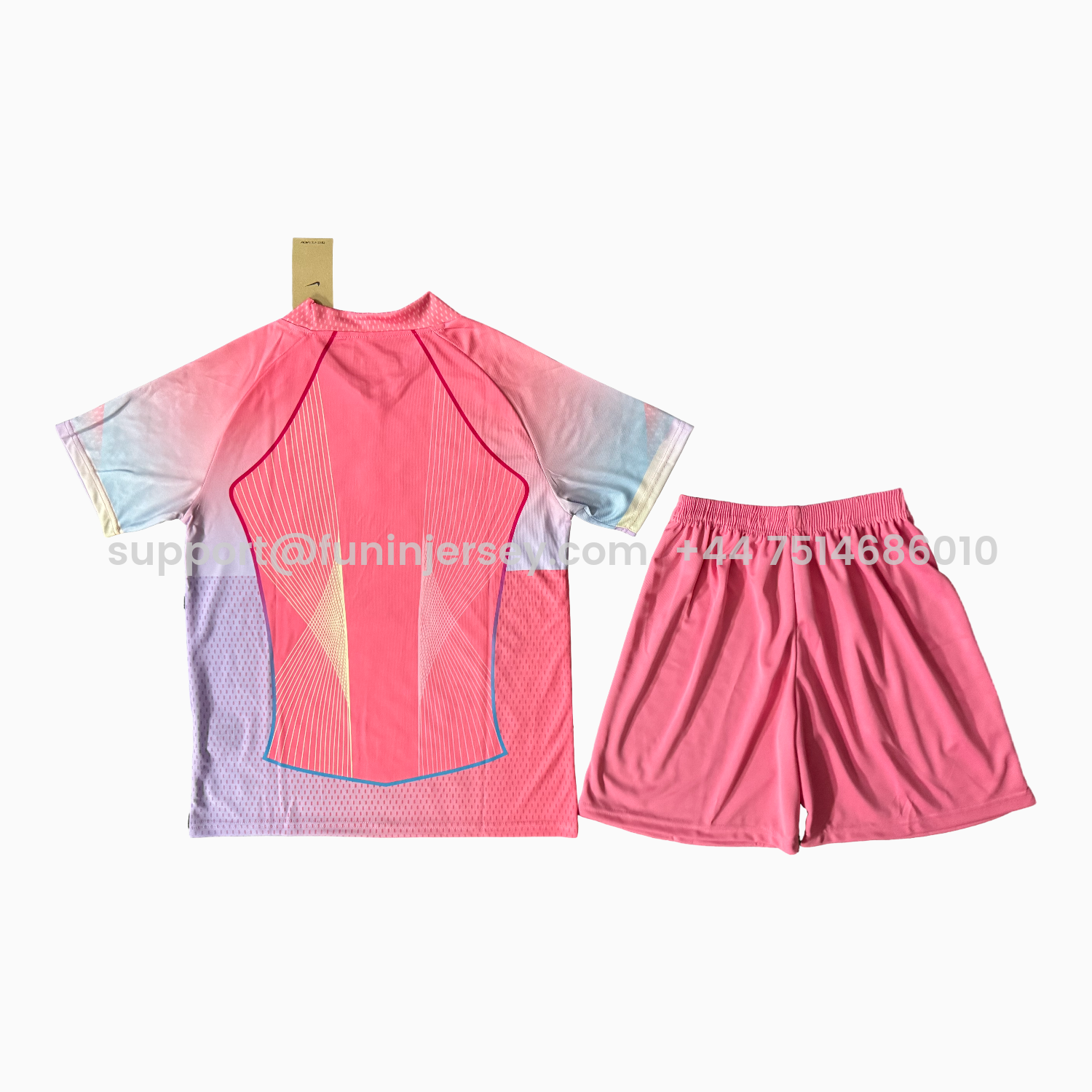 Funinjersey-Barcelona 25-26 T90 Pink Special Men's Adult Jersey Set - Fans Version