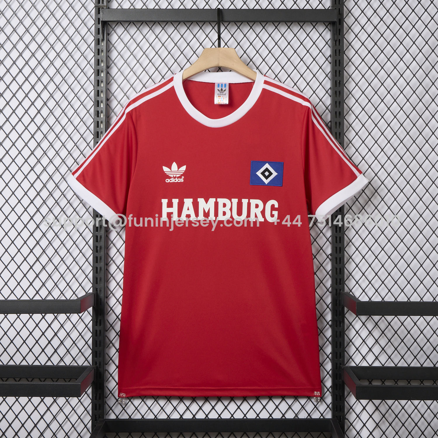 Funinjersey-Retro Hamburger SV 1974-75 Away Jersey