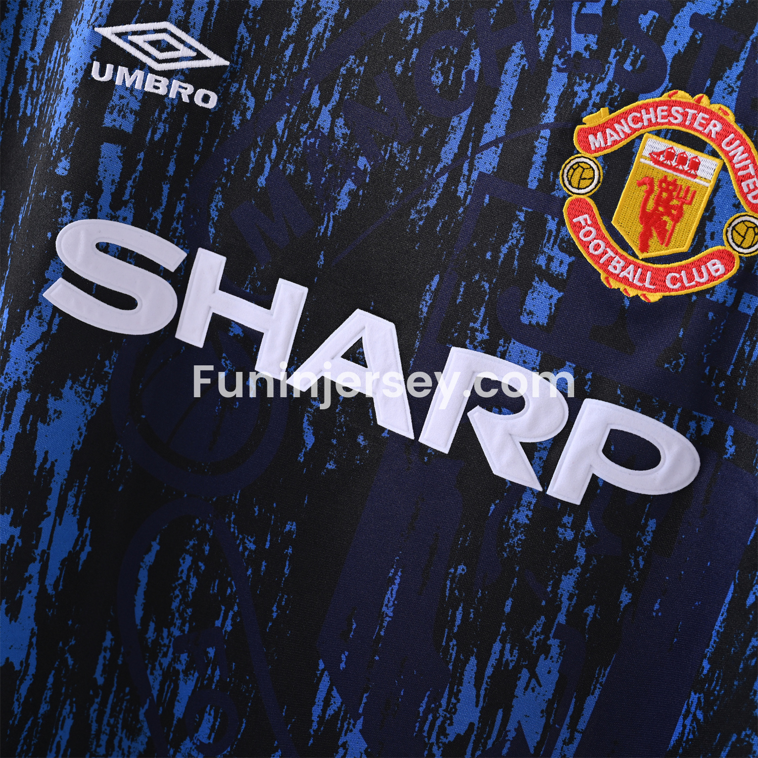 Funinjersey-Retro Manchester United 1992-93 Away Jersey