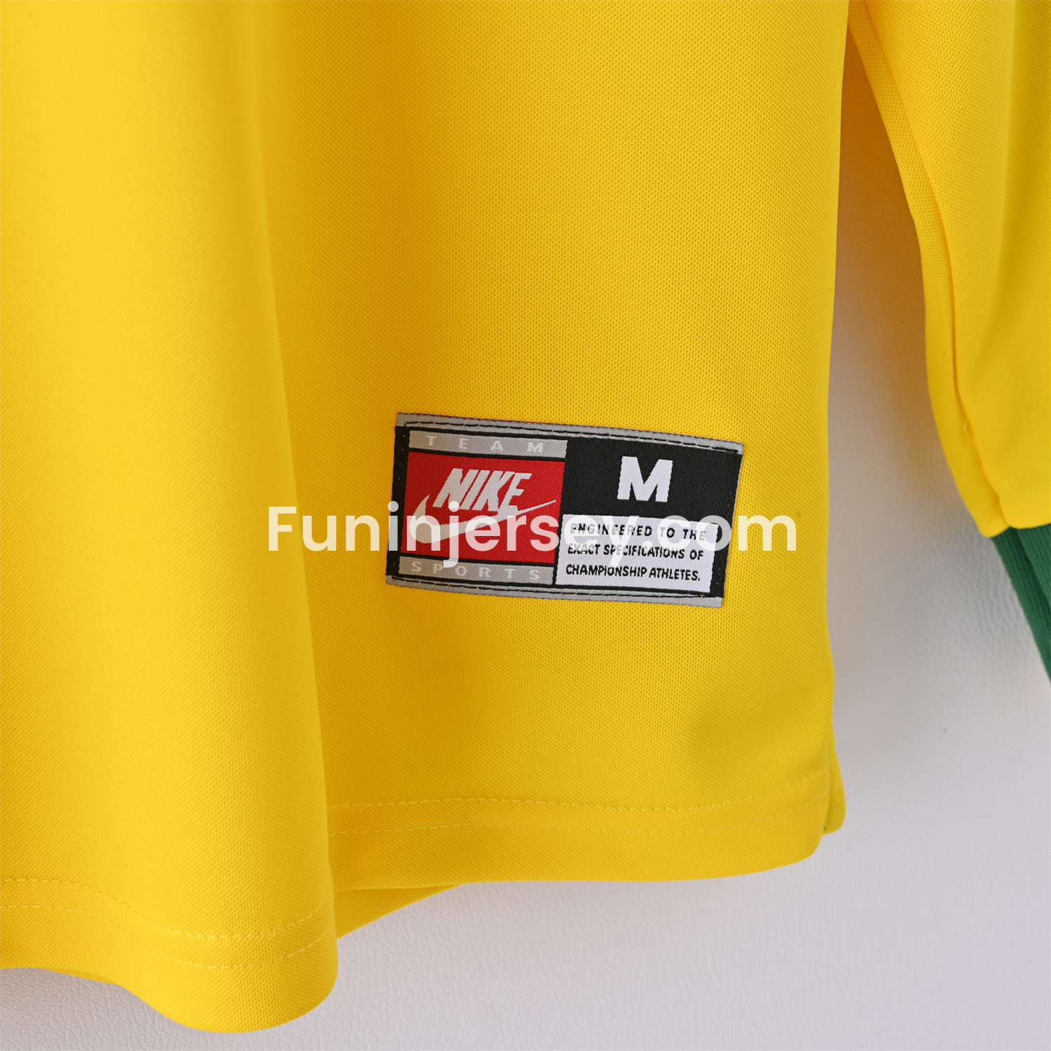 Funinjersey-Retro Brazil 1998 Home Long Sleeves Jersey