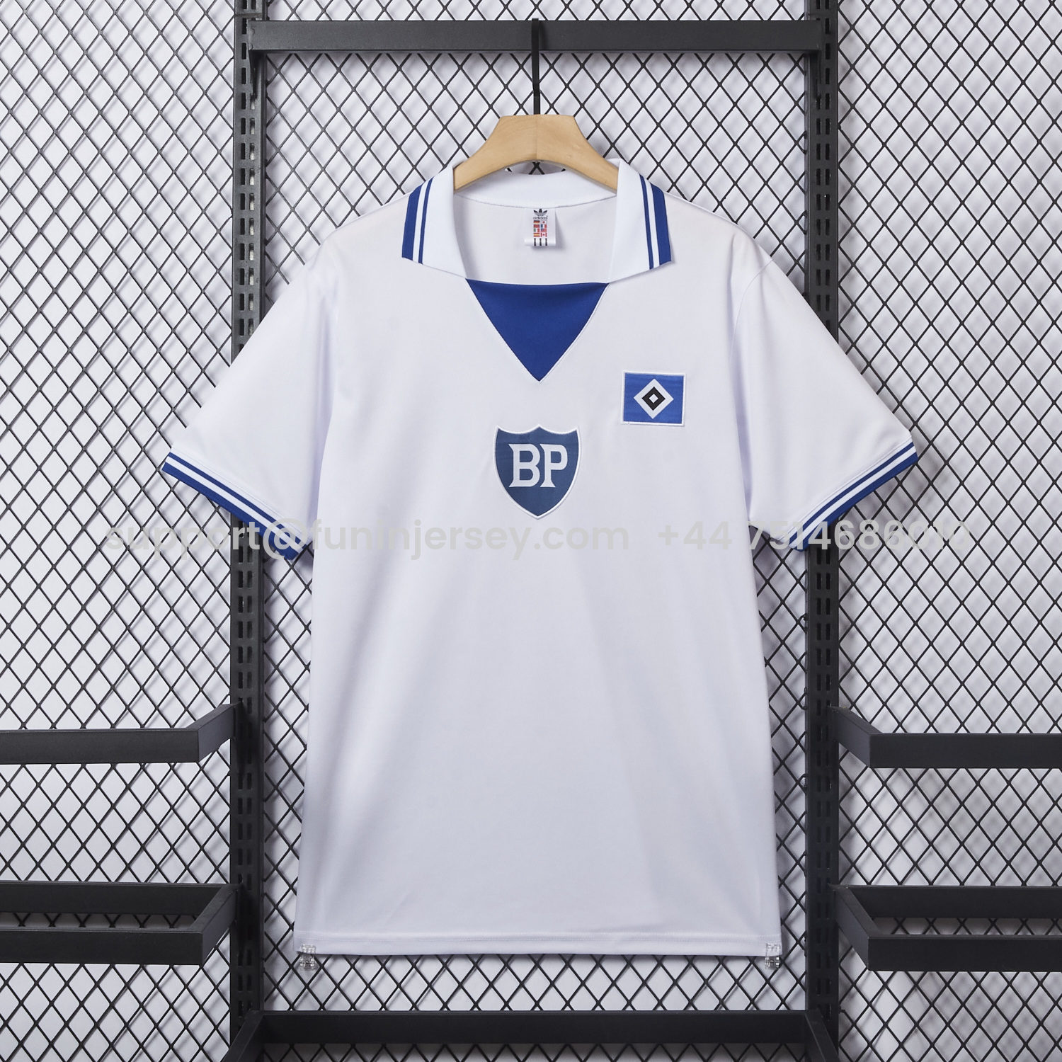 Funinjersey-Retro Hamburger SV 1979 Home White Jersey