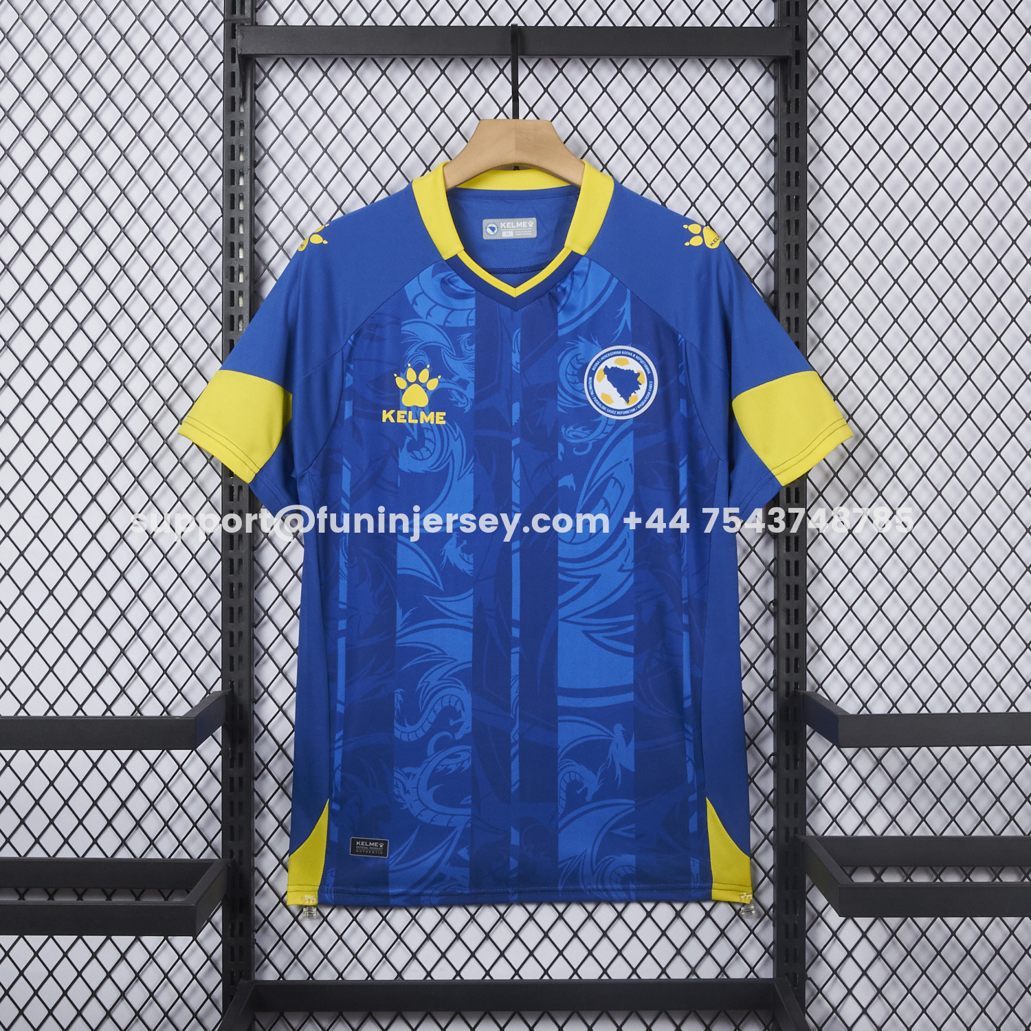 Funinjersey-Bosnia and Herzegovina 2025 Home Jersey - Fans Version