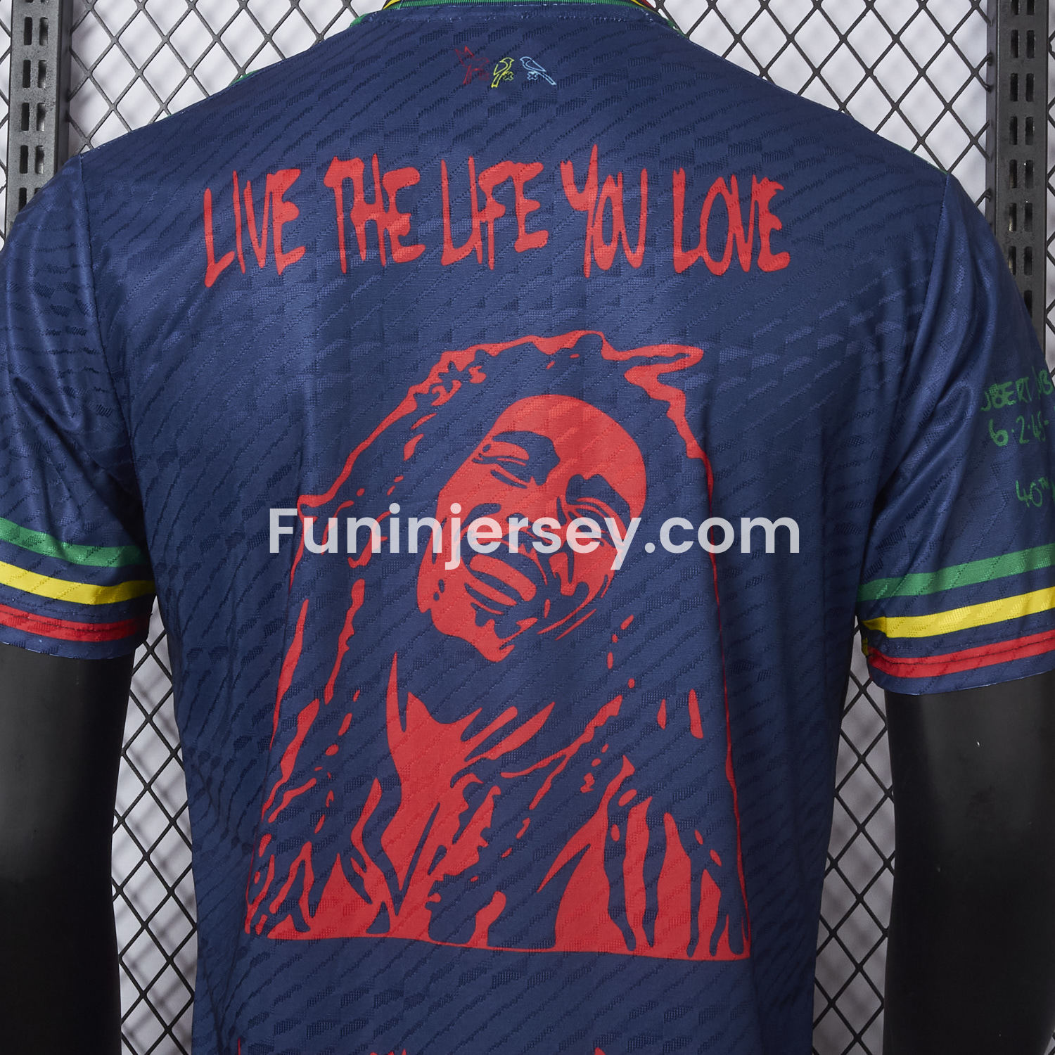 Funinjersey-Ajax x B-O-B Marly 2025-26 40th Blue Special Edition Jersey - Player Version