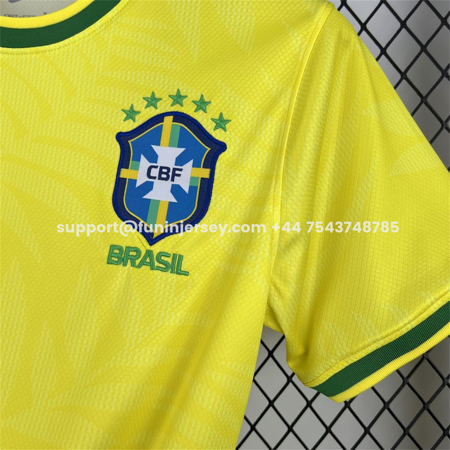 Funinjersey-Brazil 25-26 Green Dove Yellow Jersey - Fans Version