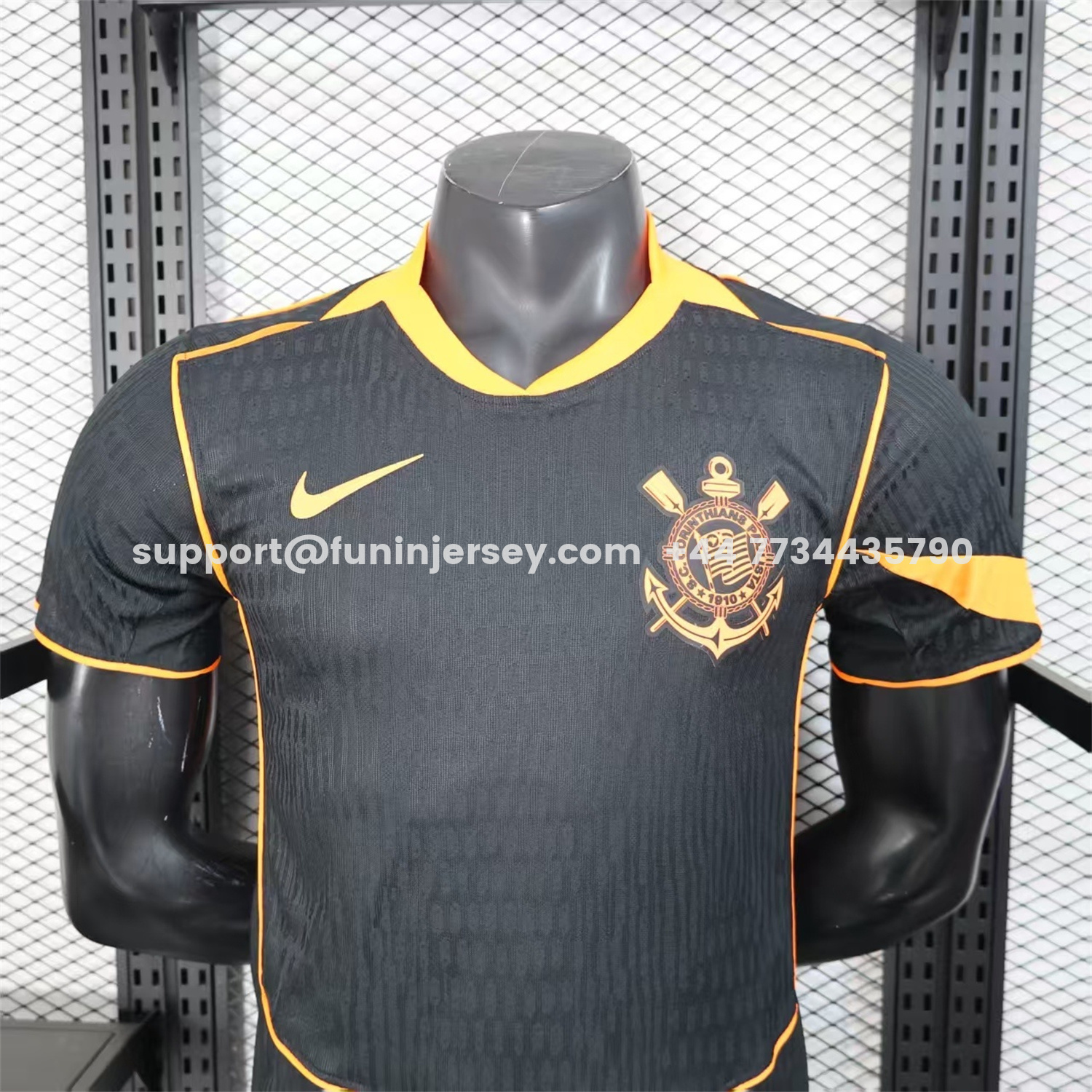 Funinjersey-Corinthians 25-26 Third Black Jersey - Player Version