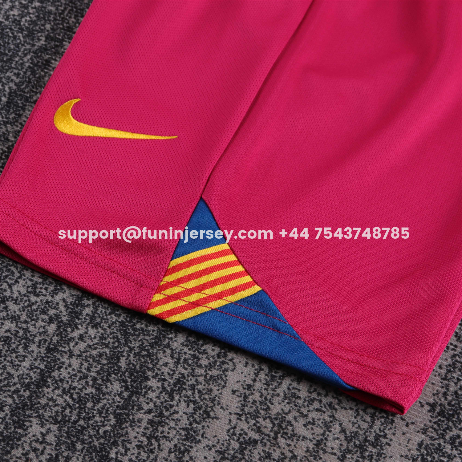 Funinjersey-Retro Barcelona 2005-06 Home Stadium Kids Kit - Champions League Version