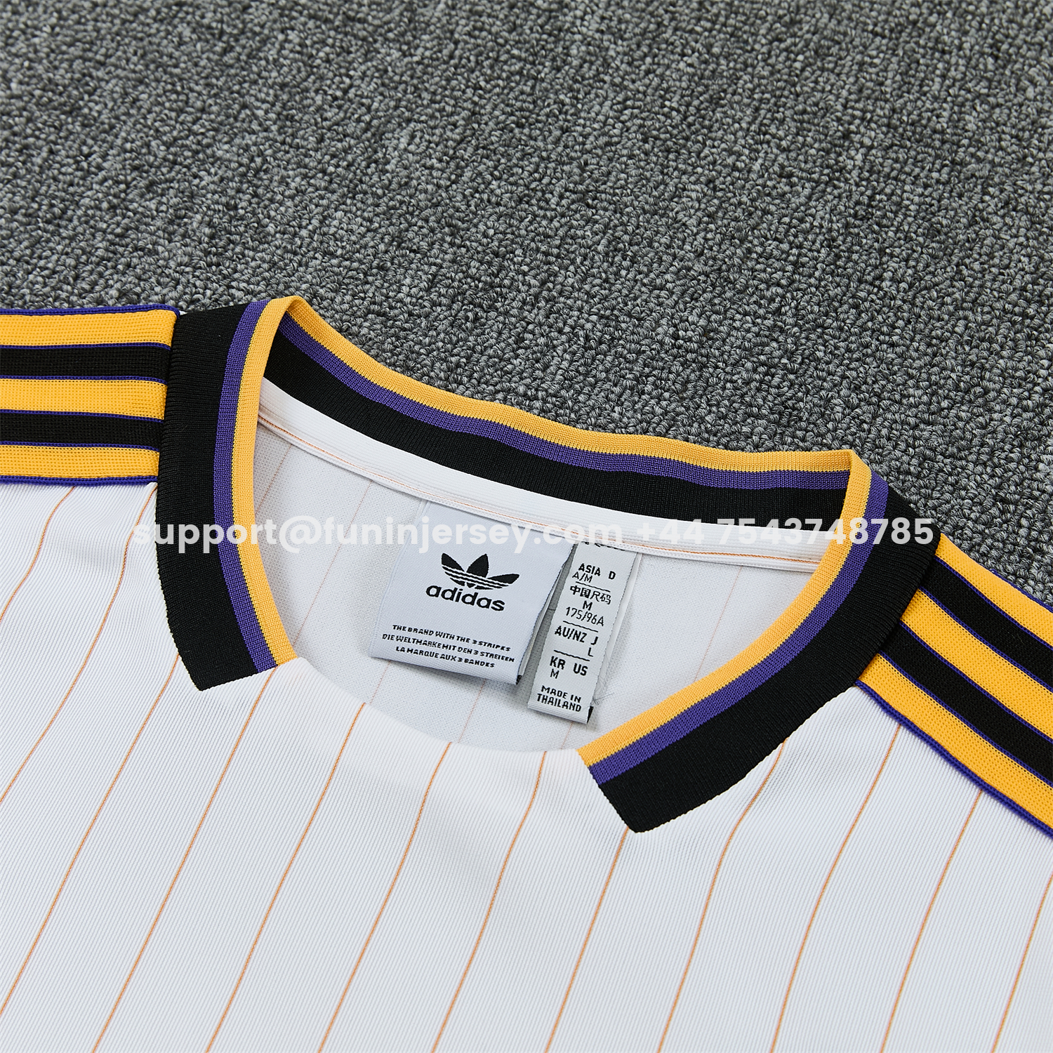 Funinjersey-Manchester United 25-26 Retro Style Short-Sleeve Training Set - White With Thin Black Stripes Top & Pants
