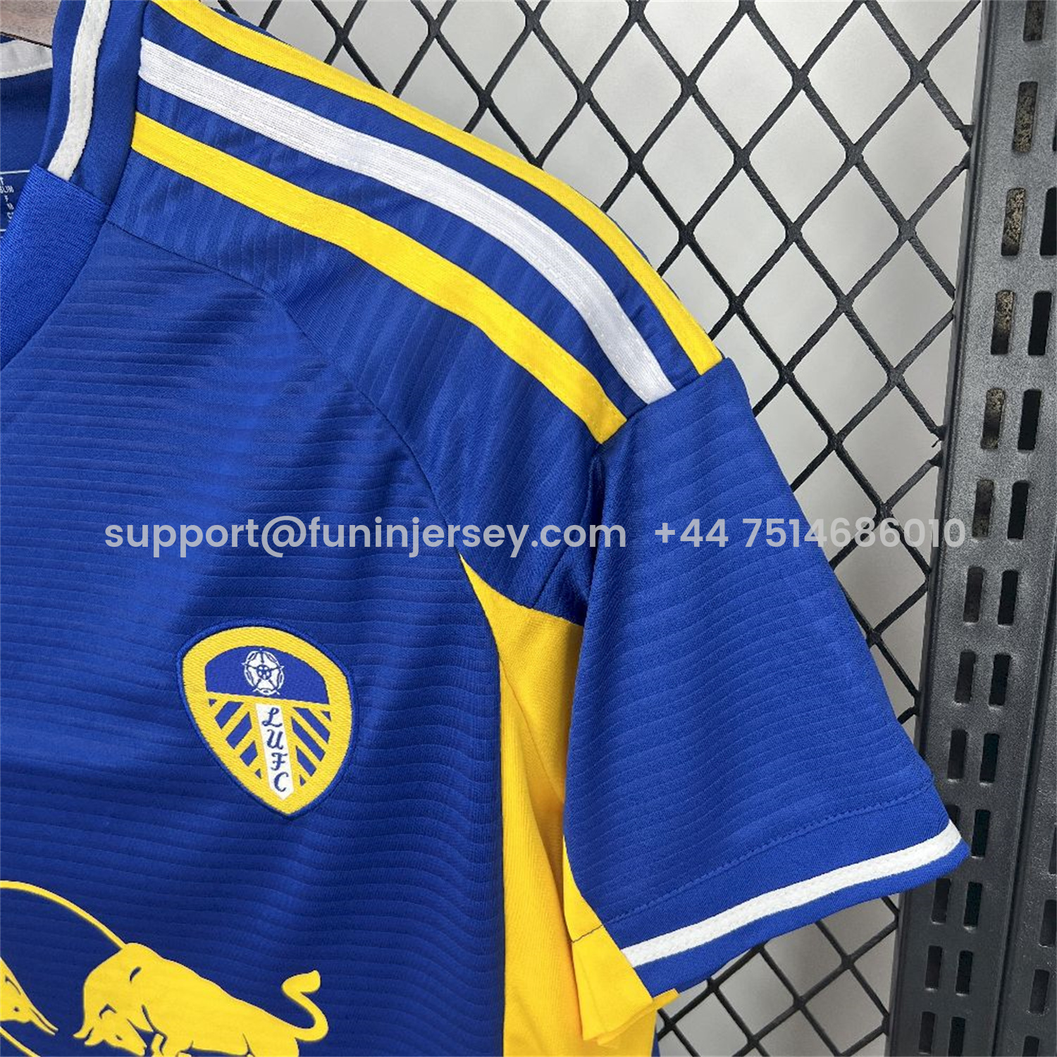 Funinjersey-Leeds United 25-26 Away Blue Jersey - Fans Version