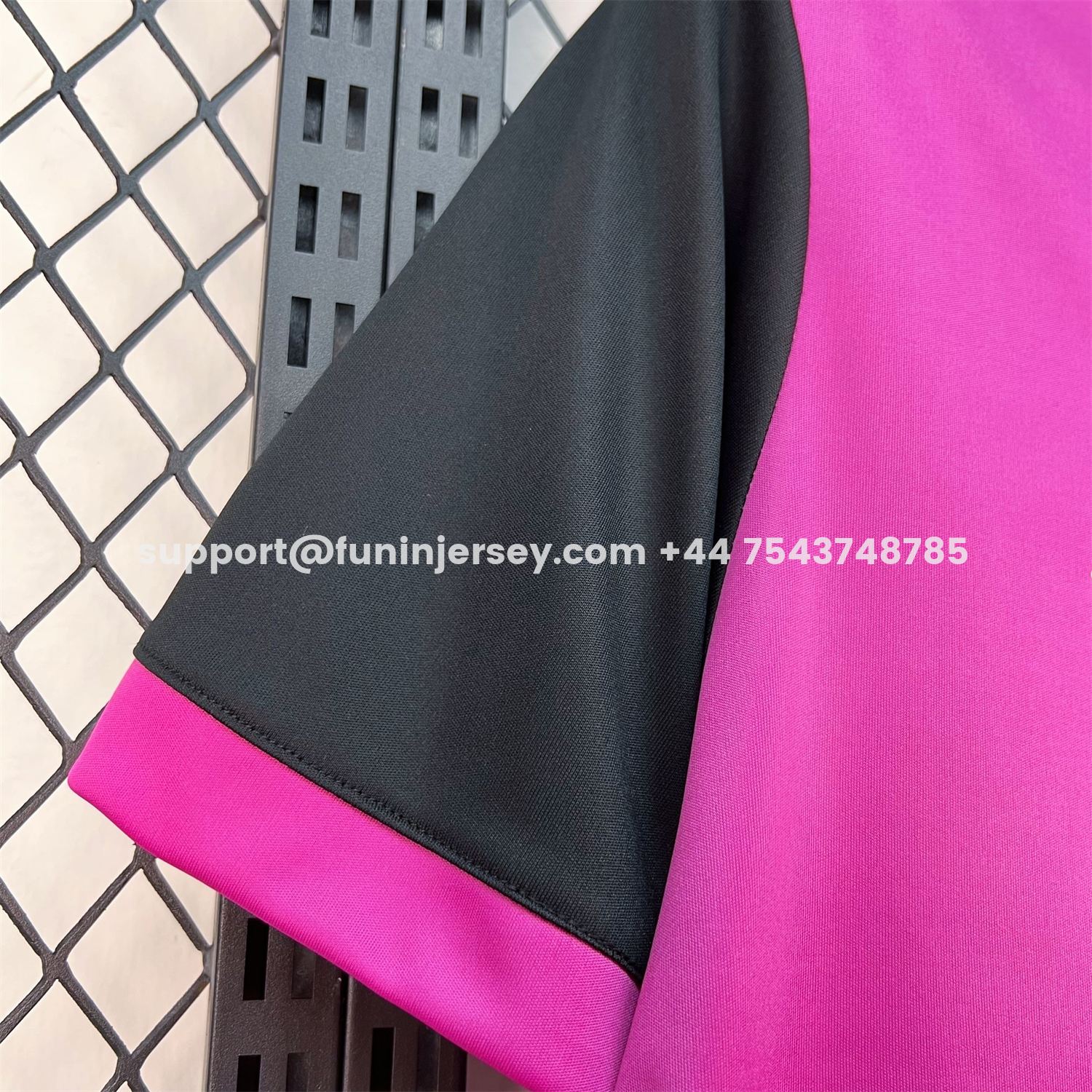 FUN-Funinjersey-Porto 26-27 Bright Pink With Black Special Jersey - Fans Version