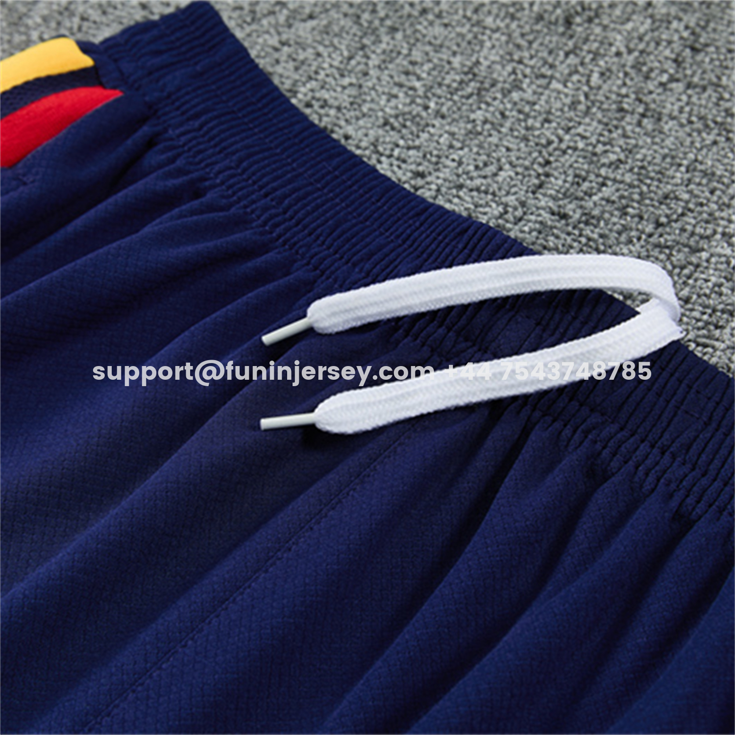 Funinjersey-Spain 2026 Kids Short-Sleeve Training Set - Royal Blue And Yellow Top & Royal Blue Shorts