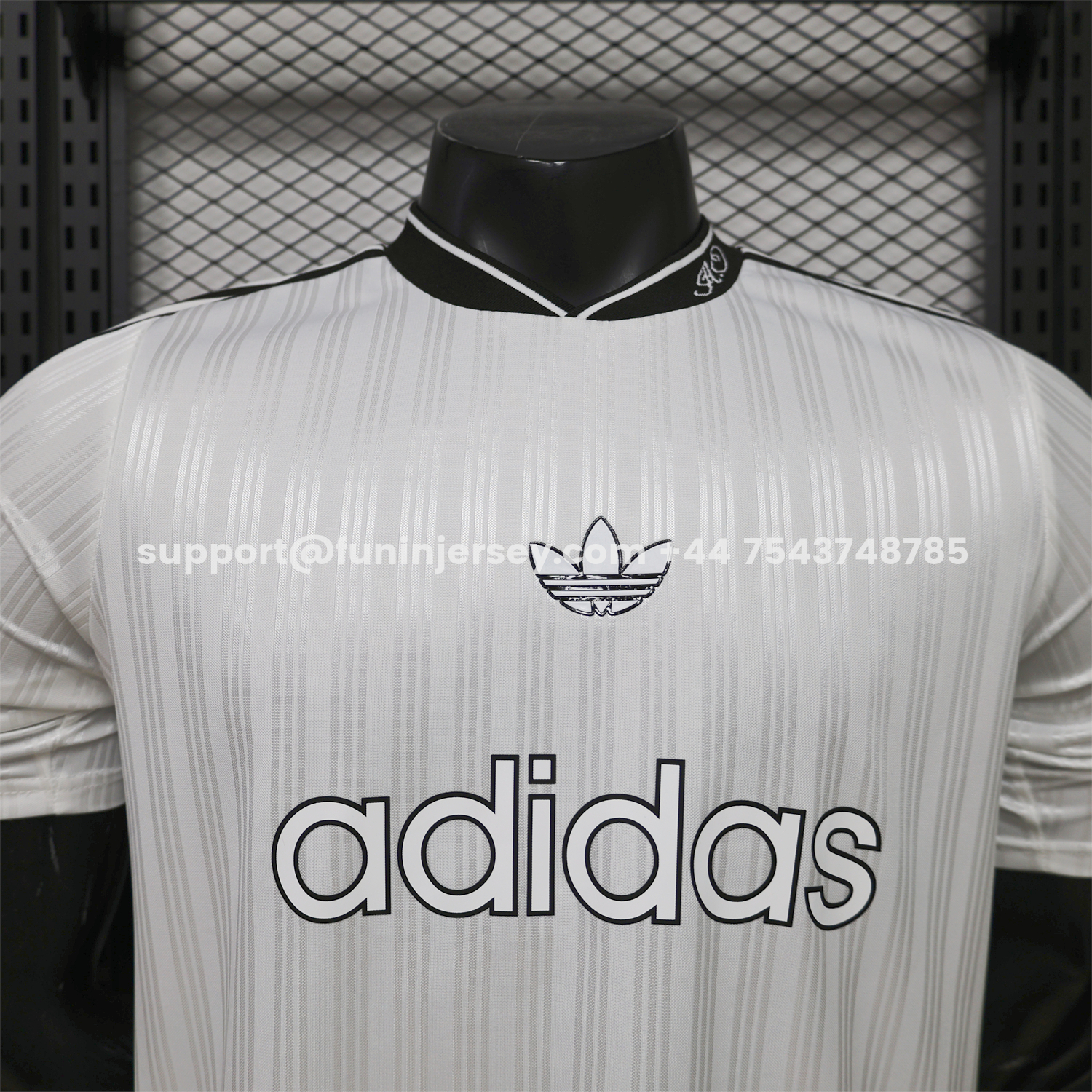 Funinjersey-Adidas 26-27 Terrace Icon Retro Casual Style White Jersey - Player Version