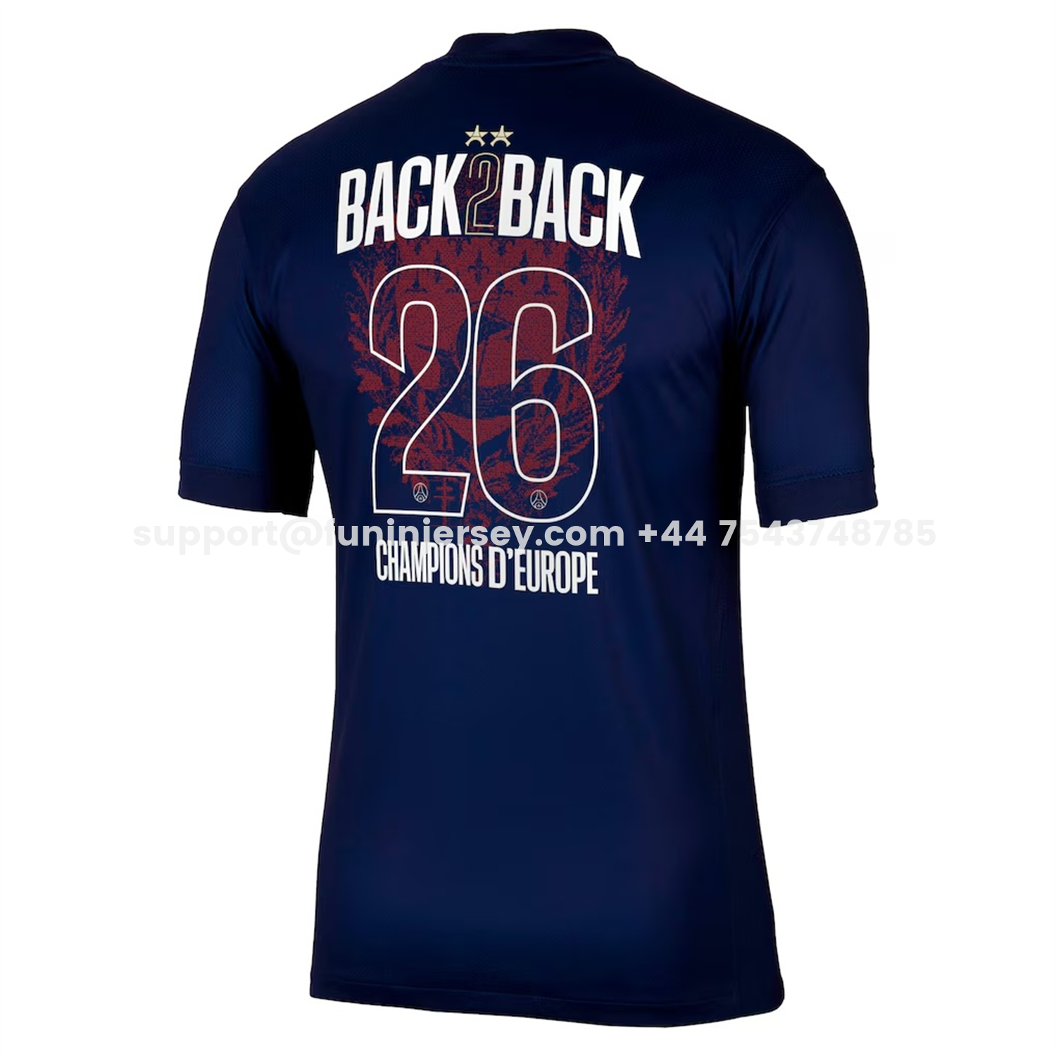 FUN-Funinjersey-【Champion 26 Font】Paris Saint-Germain PSG 25-26 Home Jersey - Fans Version