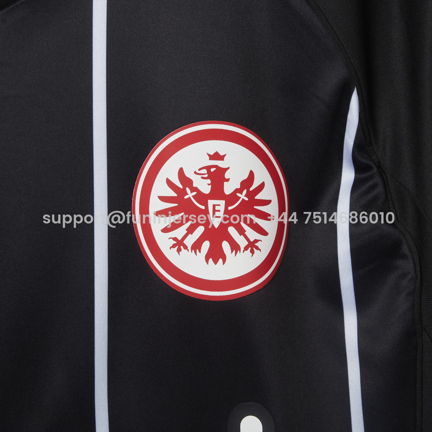 Funinjersey-Frankfurt 25-26 European Home Black Jersey - Fans Version