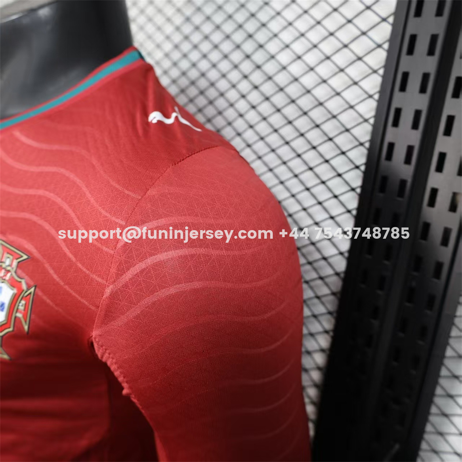 Funinjersey-Portugal 2026 Home Long Sleeves Jersey - Player Version