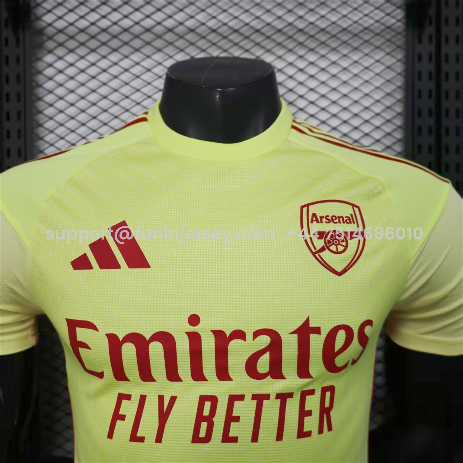 Funinjersey-Arsenal 25-26 Light Yellow Goalkeeper Jersey - Player Version