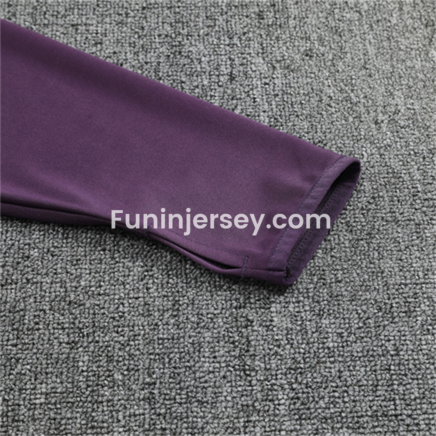 Funinjersey-Manchester United 25-26 Long Sleeves Training Set - Purple Top & Black Pants