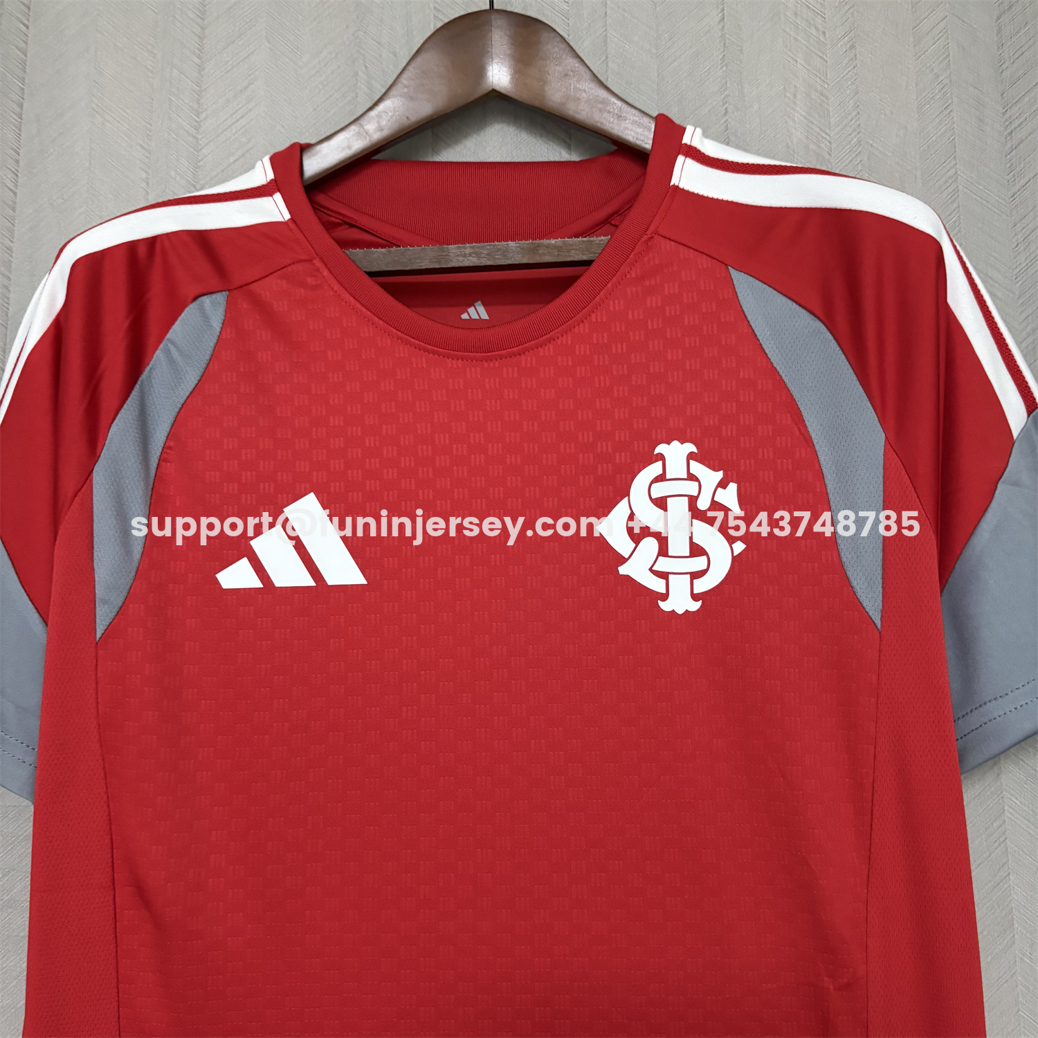 Funinjersey-SC Internacional 26-27 Red Pre-Match Training Jersey - Fans Version