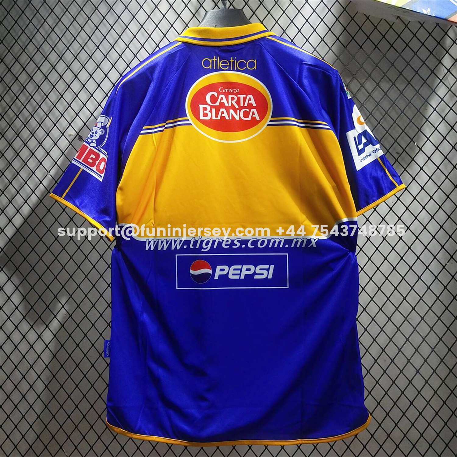 Funinjersey-Retro Tigres UANL 2000-01 Away Jersey