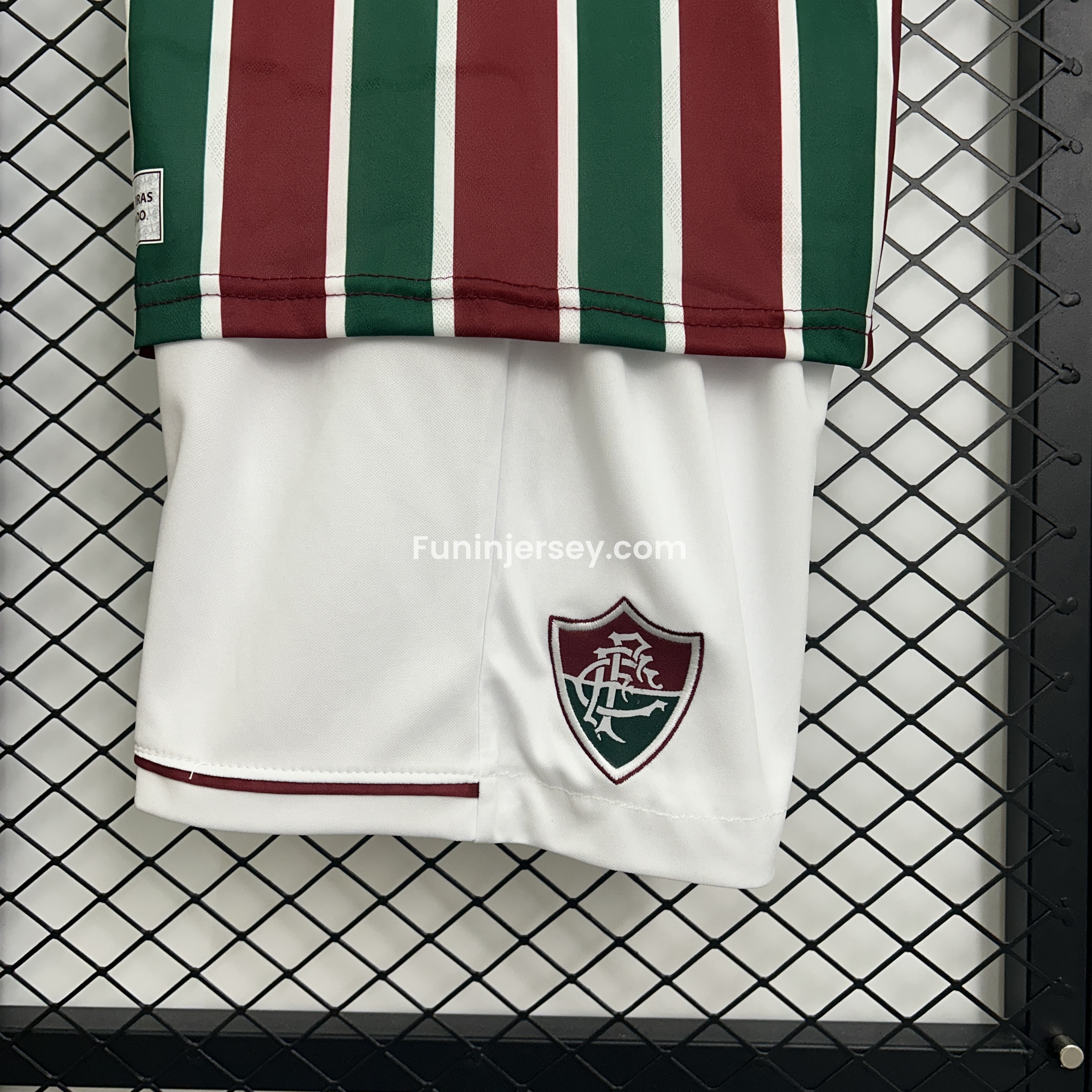 Funinjersey-Fluminense 25-26 Home Kids Kit