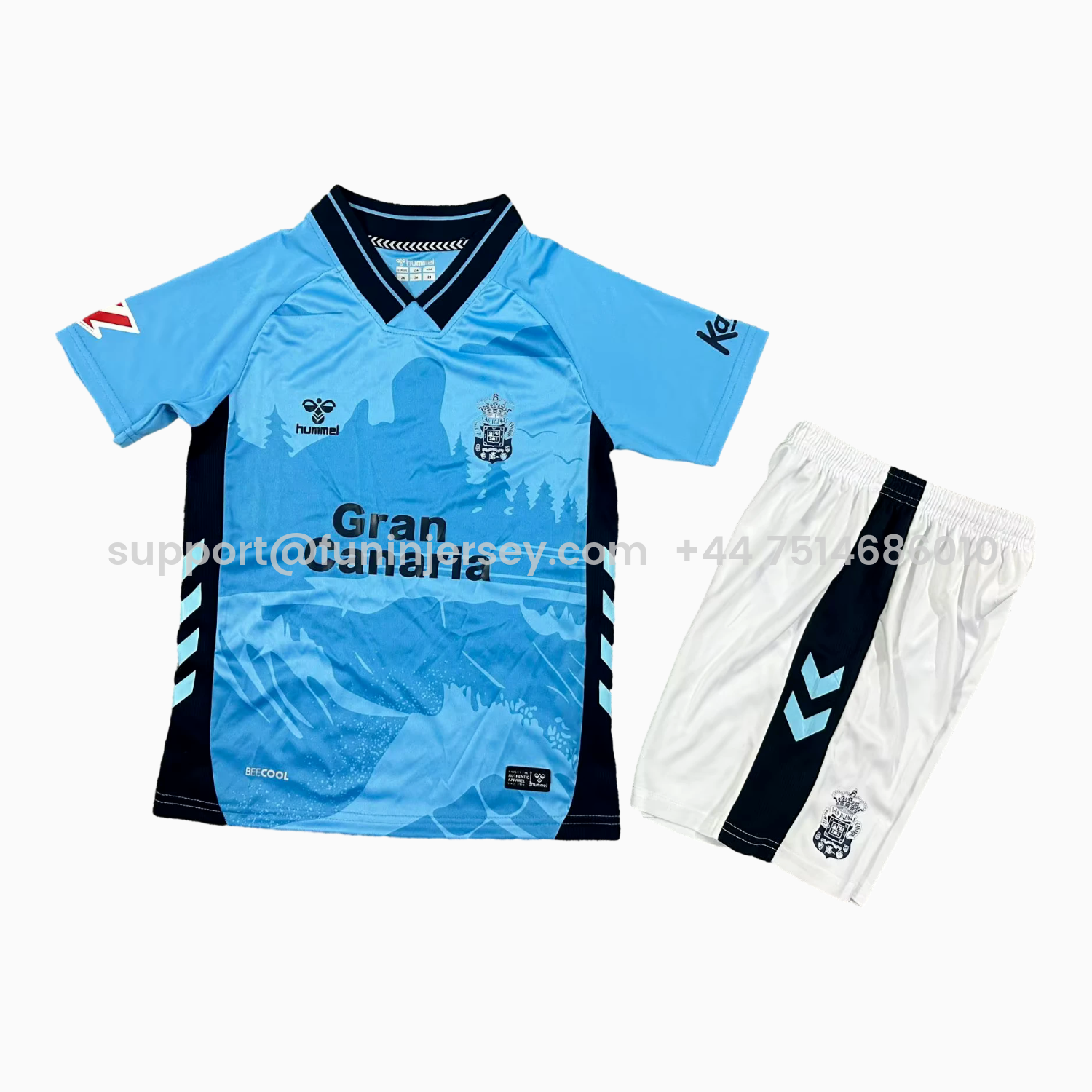 Funinjersey-Las Palmas 25-26 Away Kids Kit