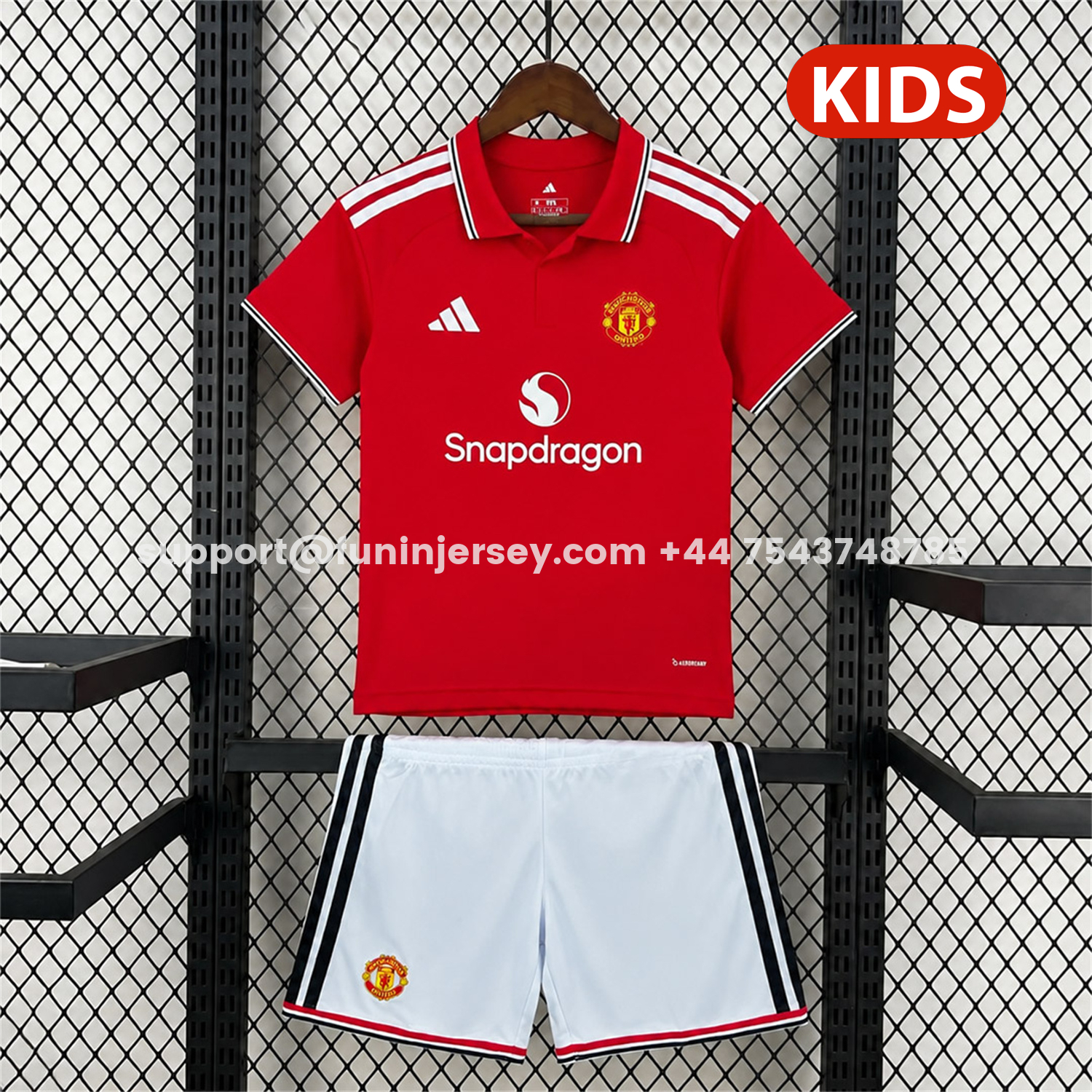 Funinjersey-Manchester United 26-27 Home Kids Kit