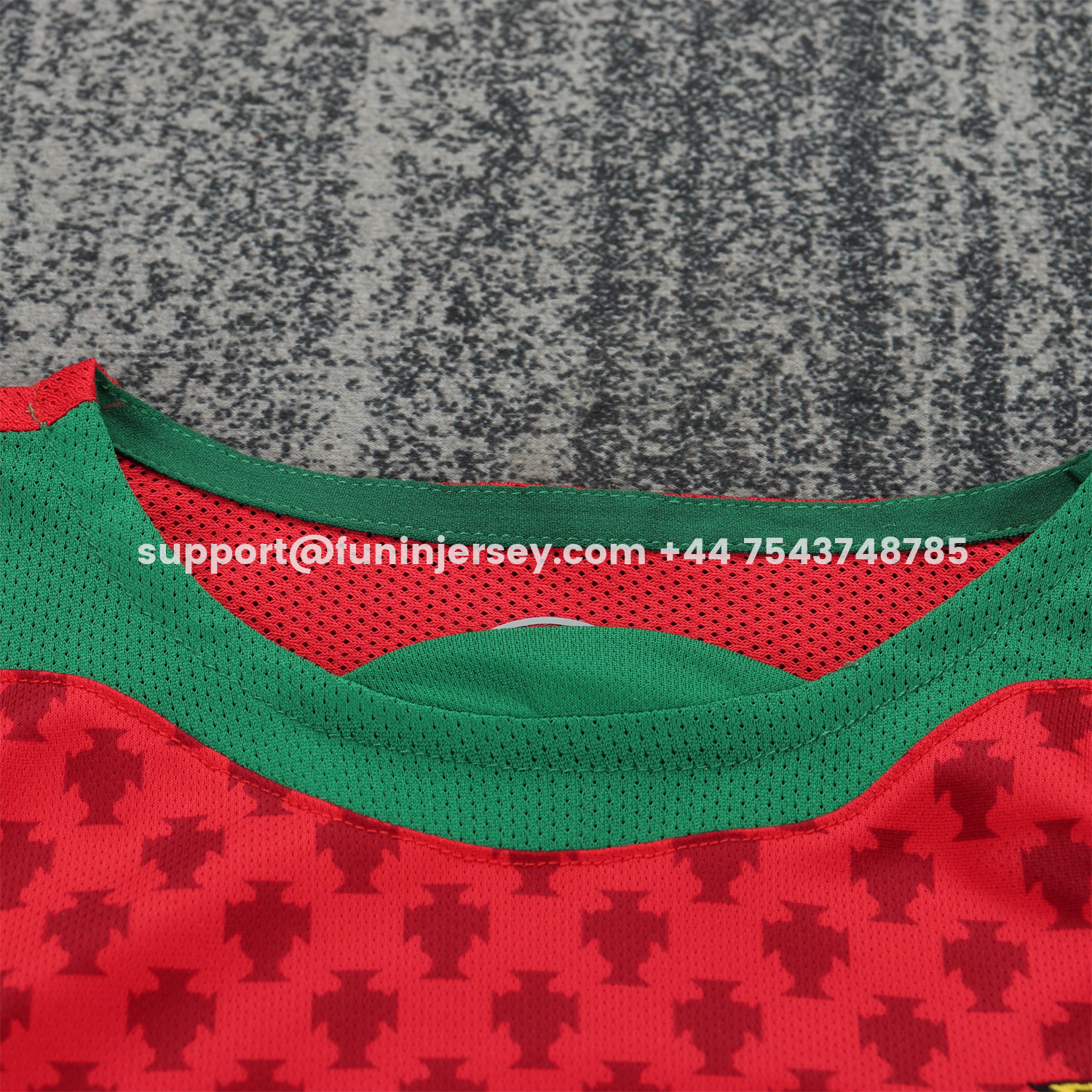 Funinjersey-Retro Portugal 2004 Home Long Sleeves Kids Kit