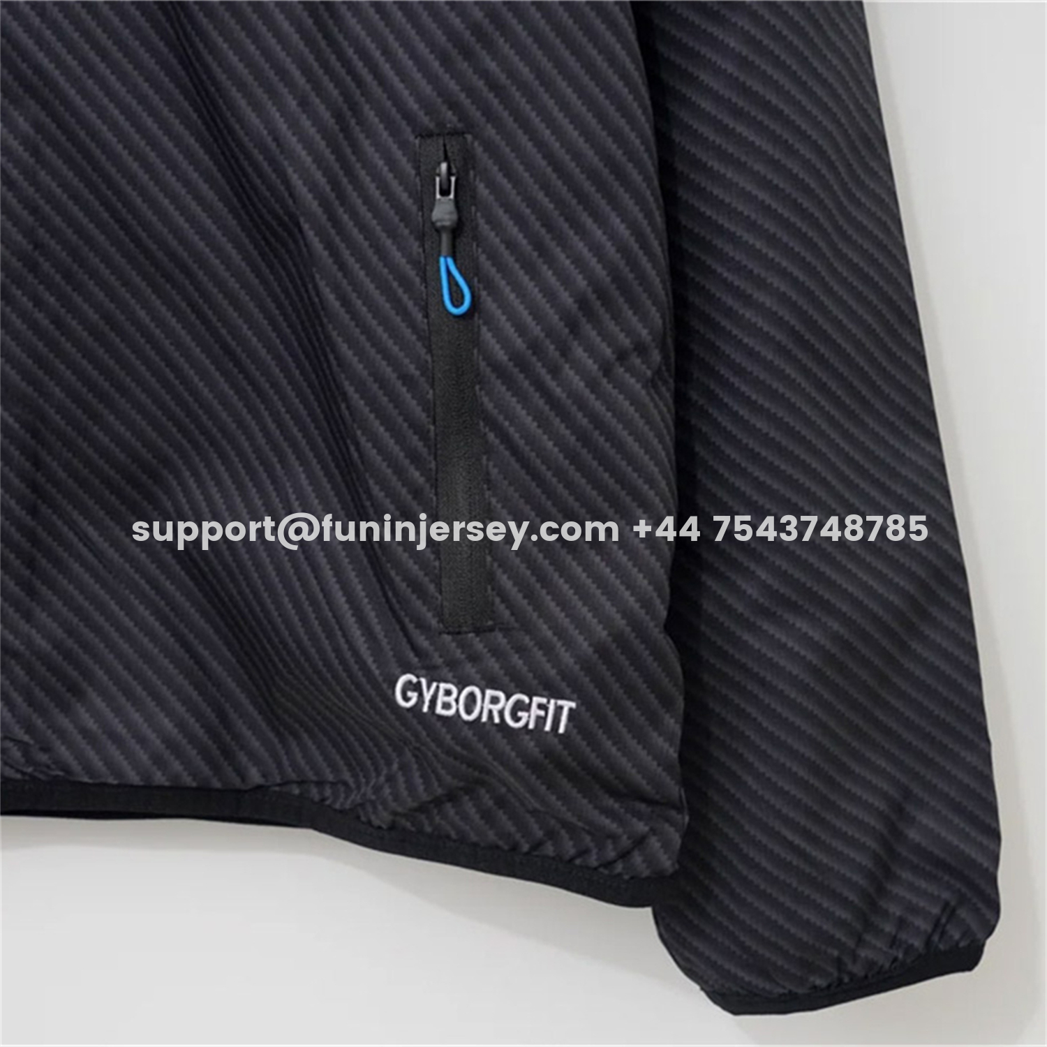 Funinjersey-Napoli 25-26 Black With Blue Stripes Windbreaker Jacket