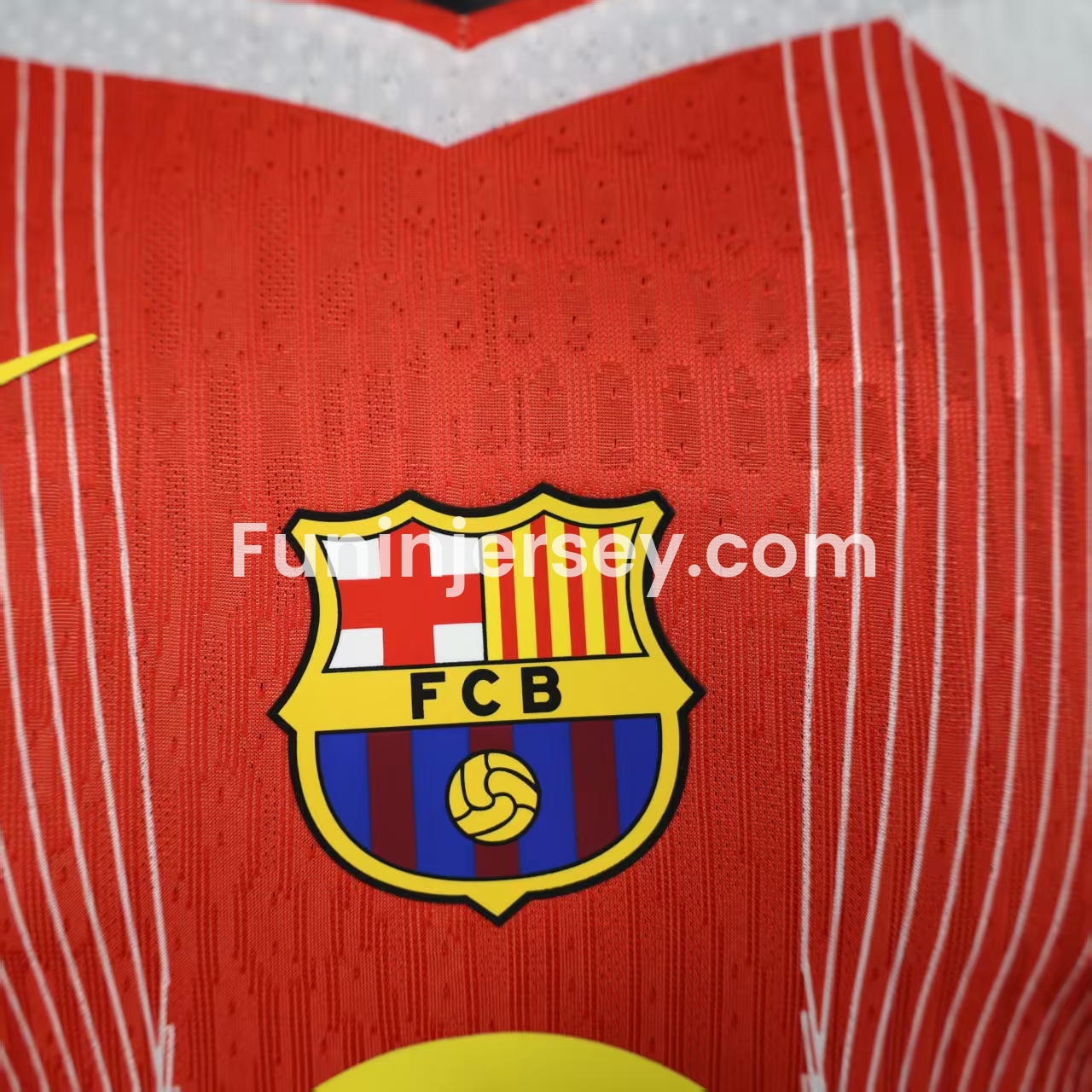 Funinjersey-Barcelona 25-26 Red & White Big LOGO Special Jersey - Player Version