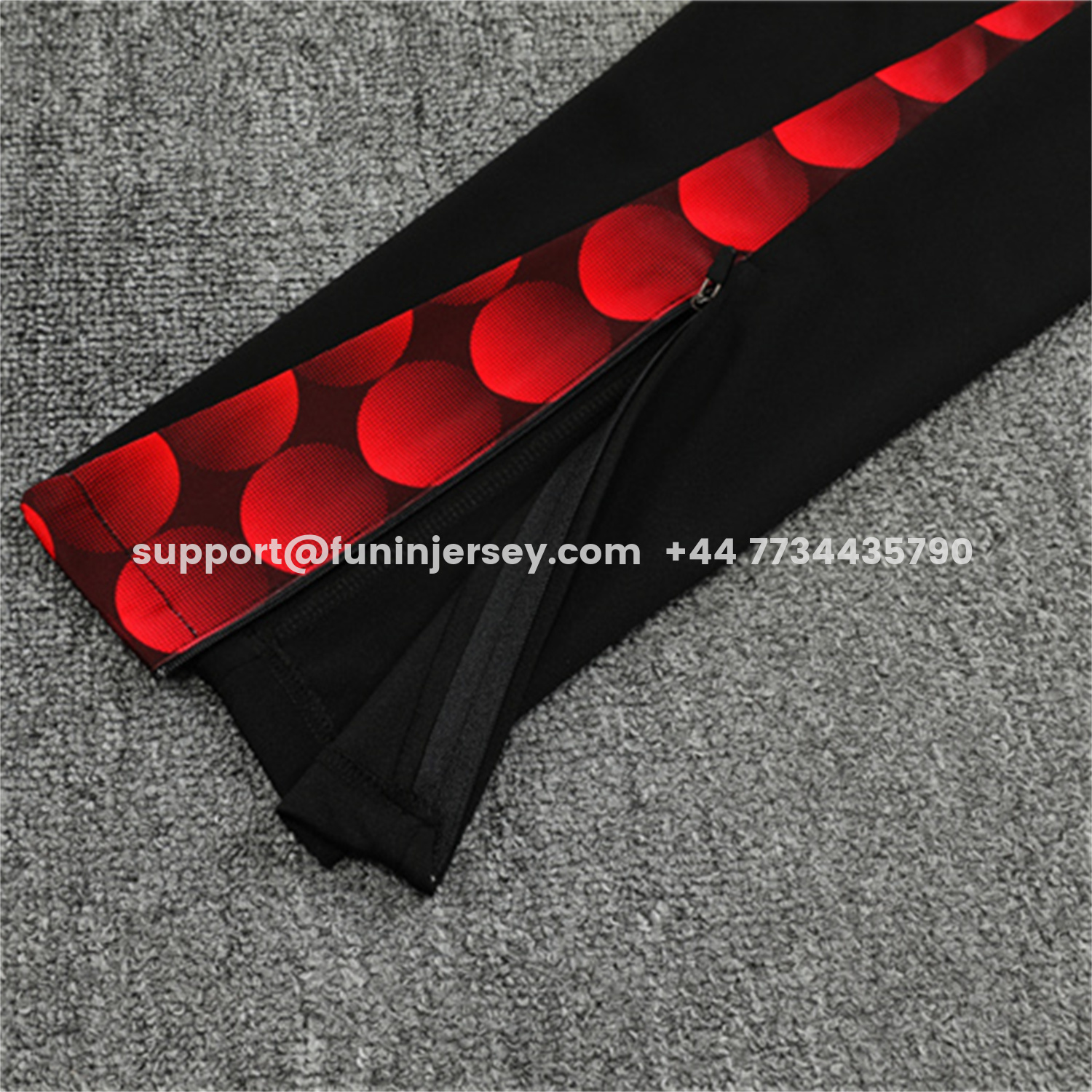 Funinjersey-Feyenoord 25-26 Long Sleeve Training Set - Red Top & Black Pants