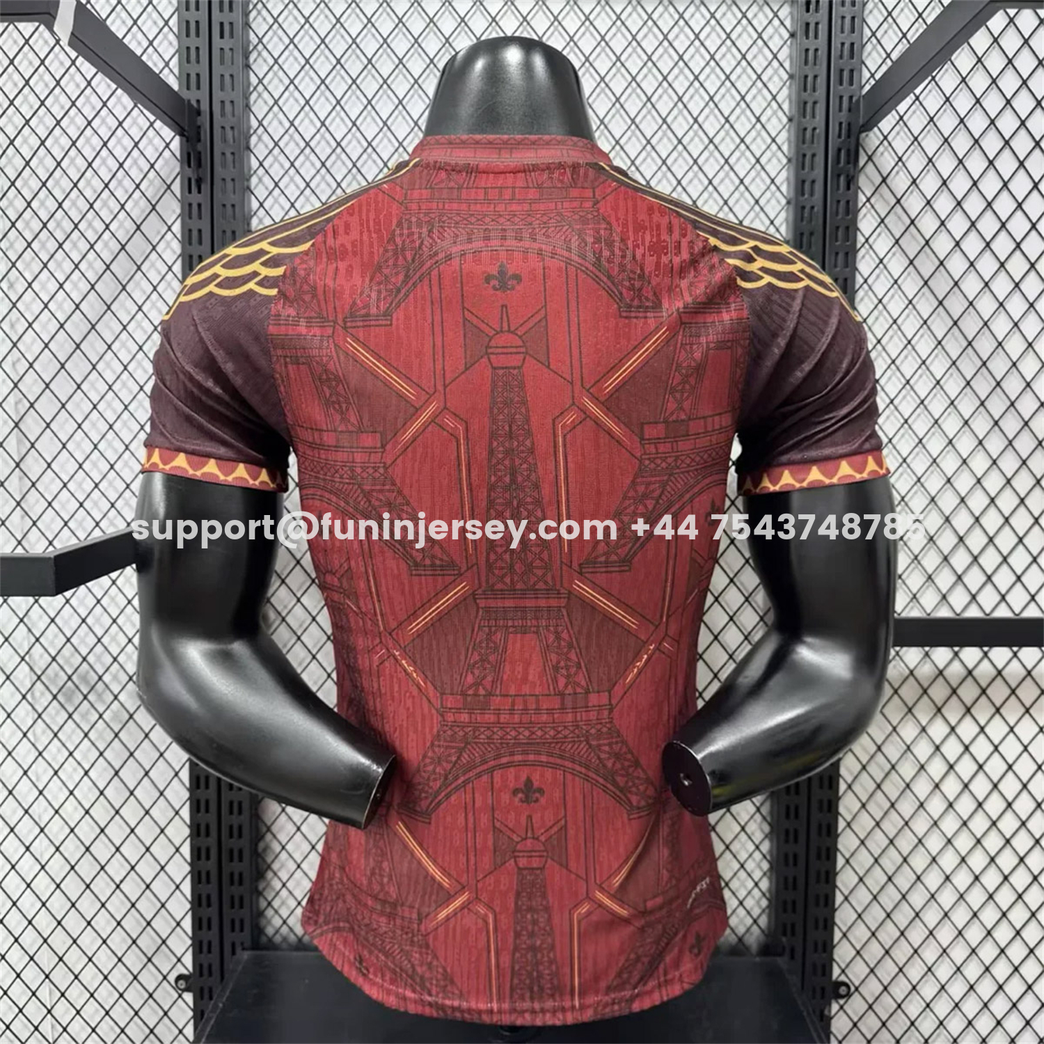 Funinjersey-Paris Saint-Germain PSG 25-26 Red Eiffel Tower Concept Special Jersey - Player Version